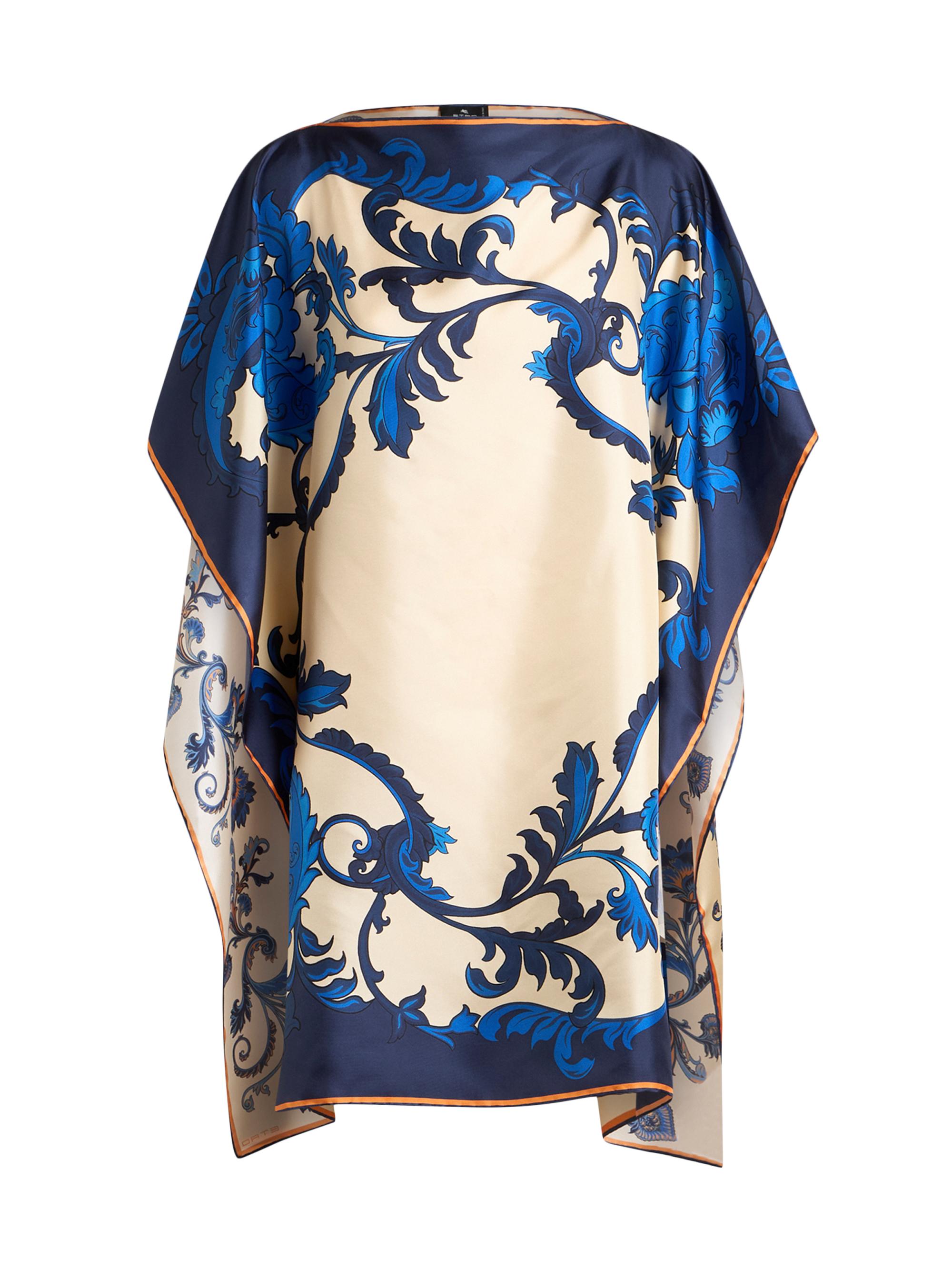 Etro Women's Foulard Printed Silk Caftan - Stampa F Do Bianco