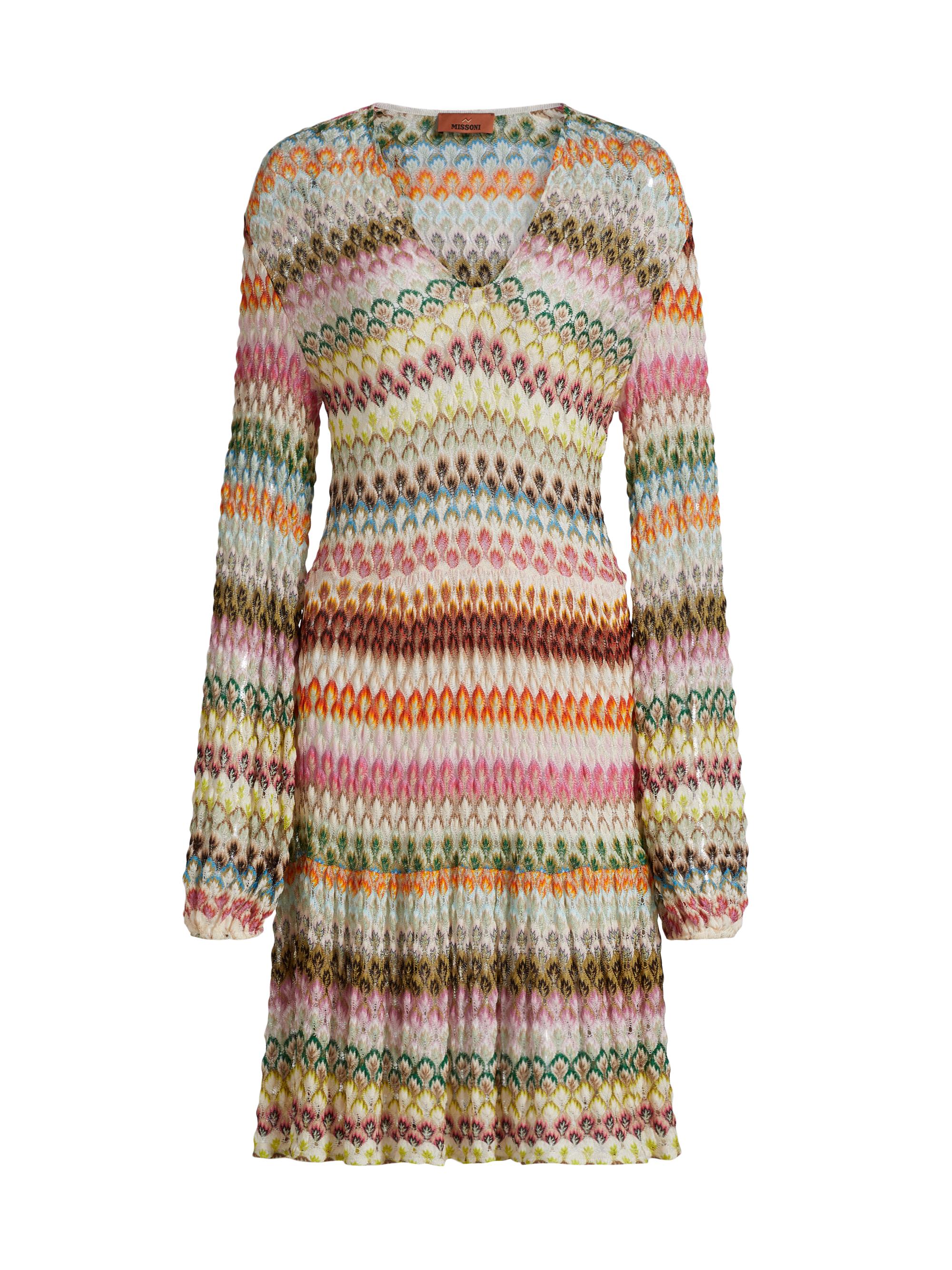 Pleats Please Issey Miyake Warp Pleated Striped Midi-Dress | Saks