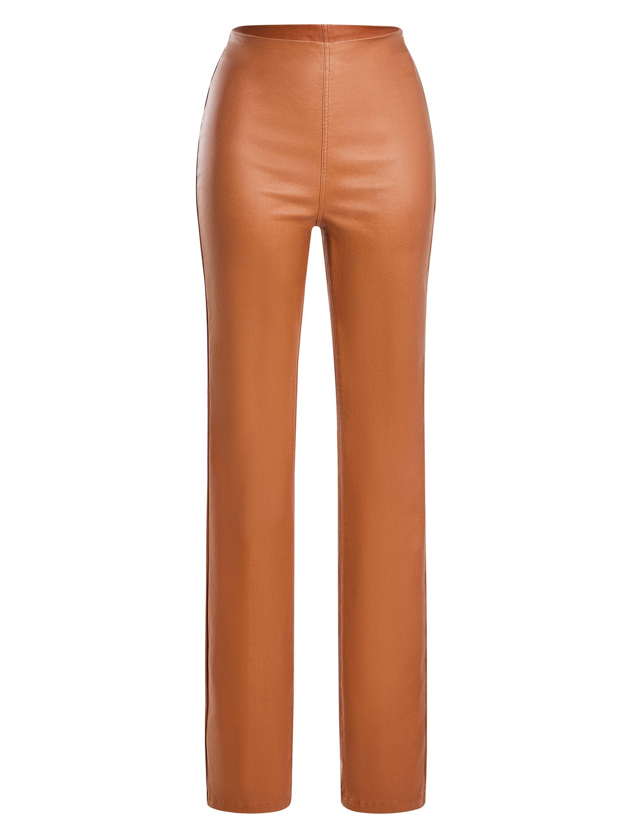 Retrofête Women's Xena Pants - Coated Toffee