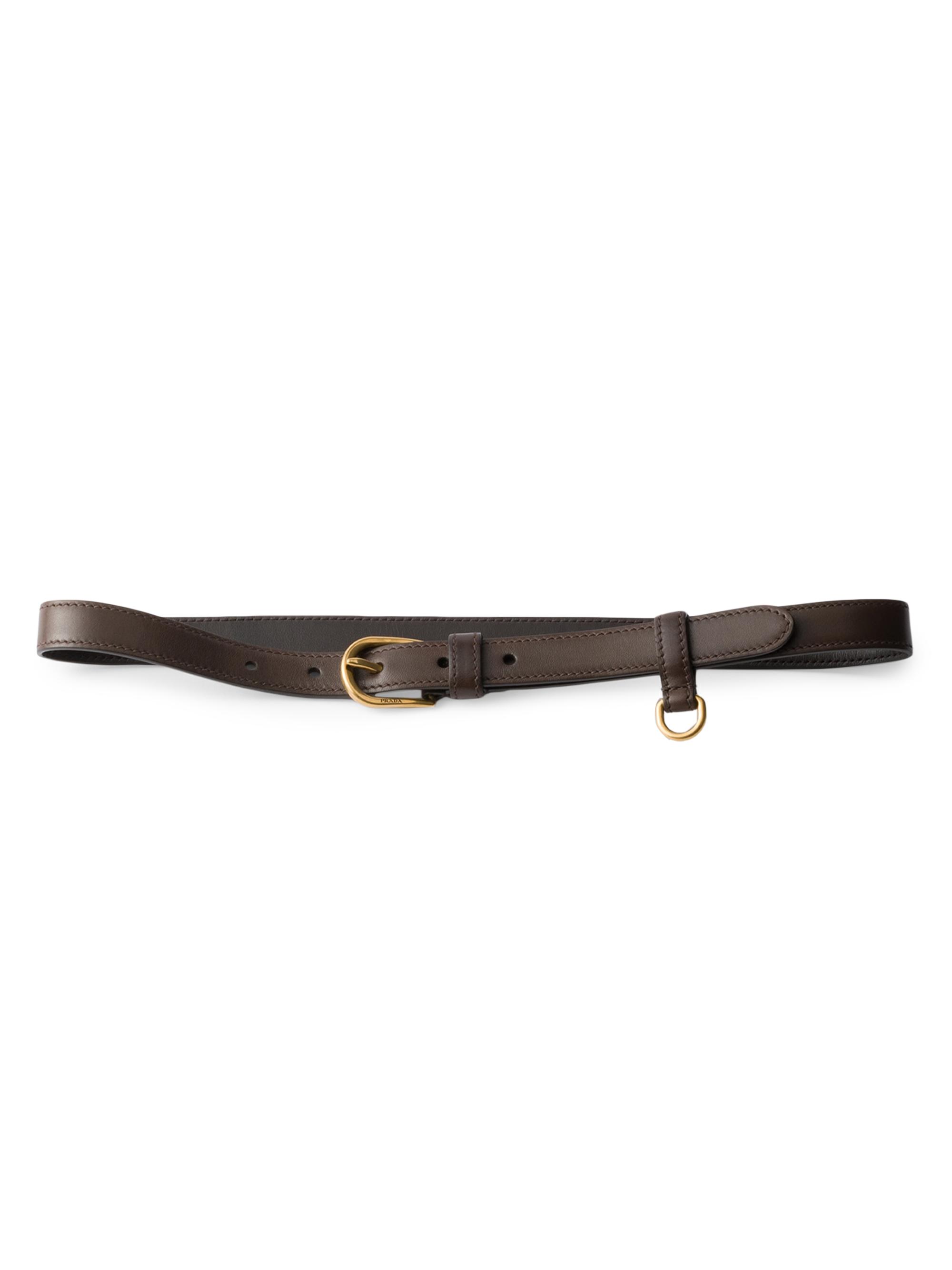 Prada Women's Leather Belt - Brown