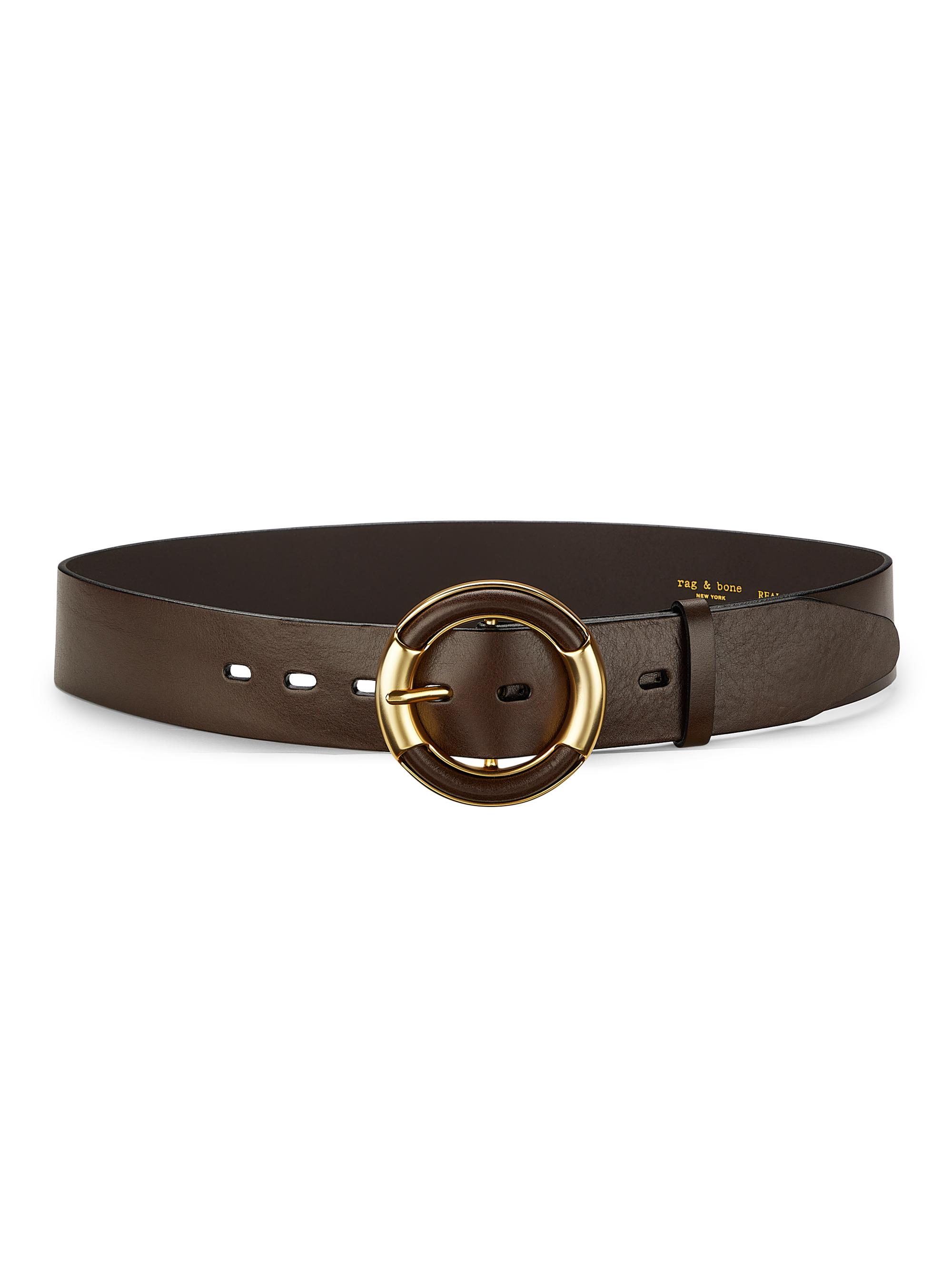 Anine Bing Signature Link Nubuck Belt | Saks Fifth Avenue
