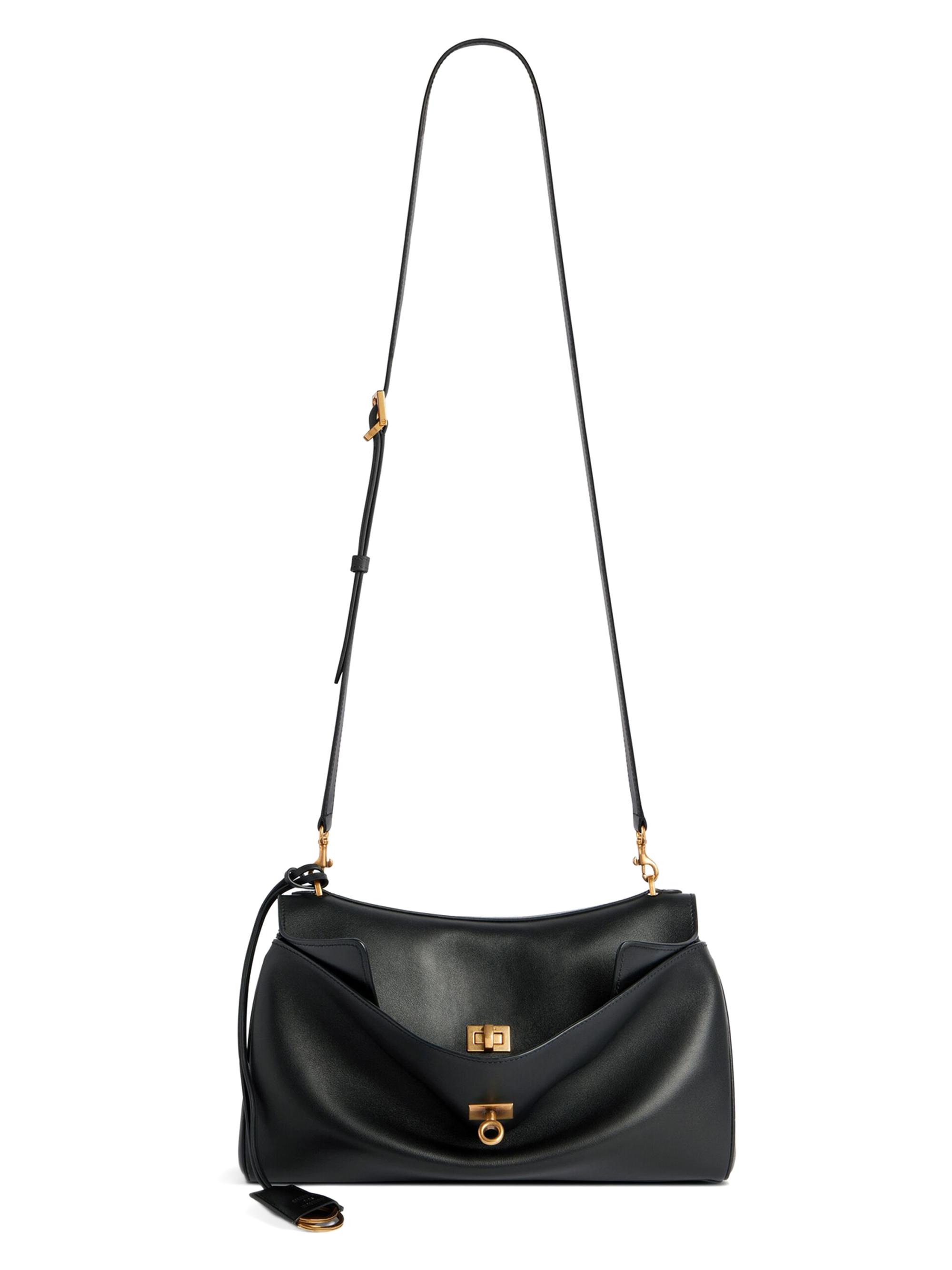 MAISON PRINCE ショルダーバッグ BALENCIAGA Balenciaga Black Leather Motocross Rope Bucket Backpack