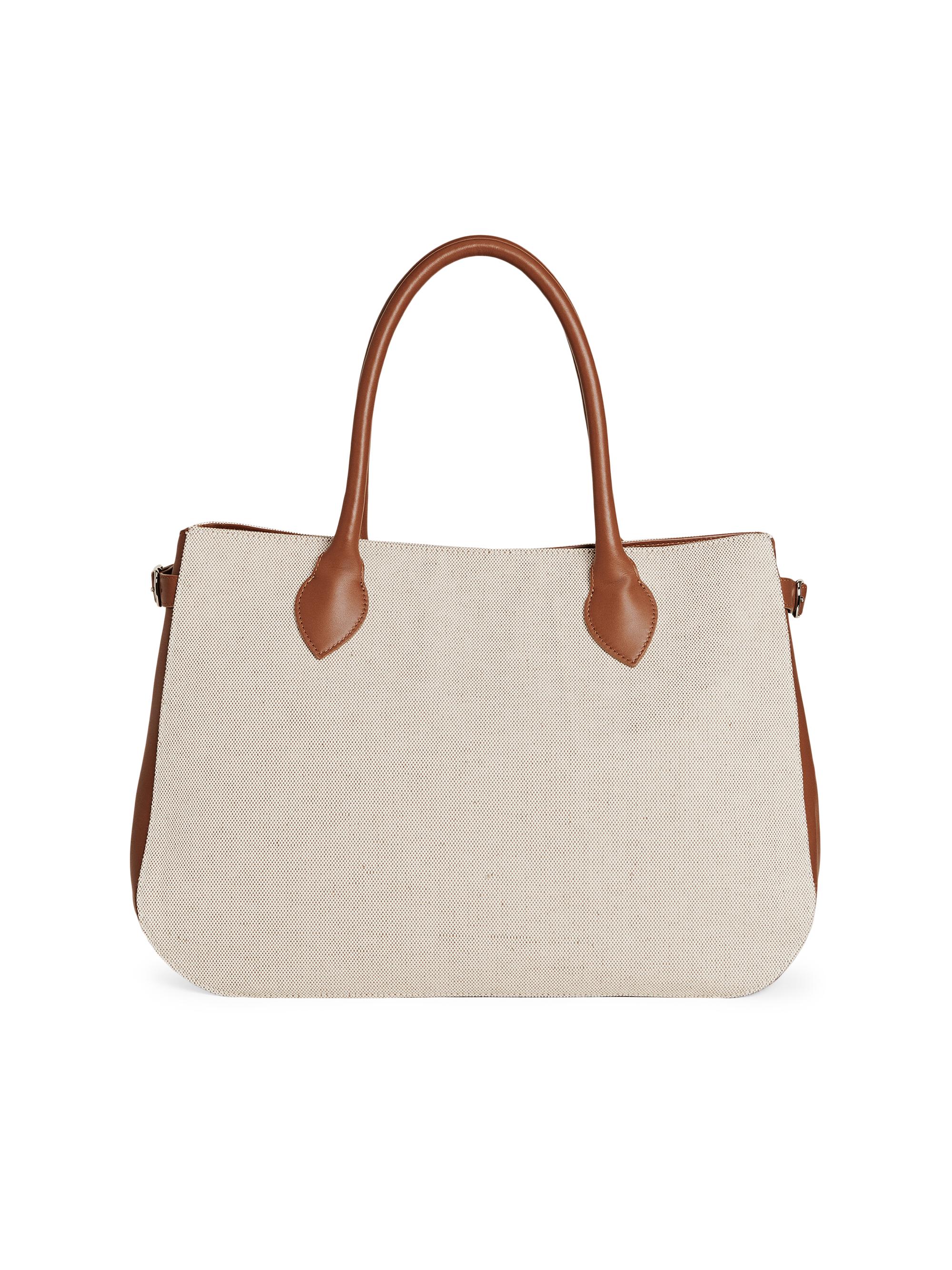 Reformation Women's Patrizia Oversized Canvas Tote Bag - Canvas Brown