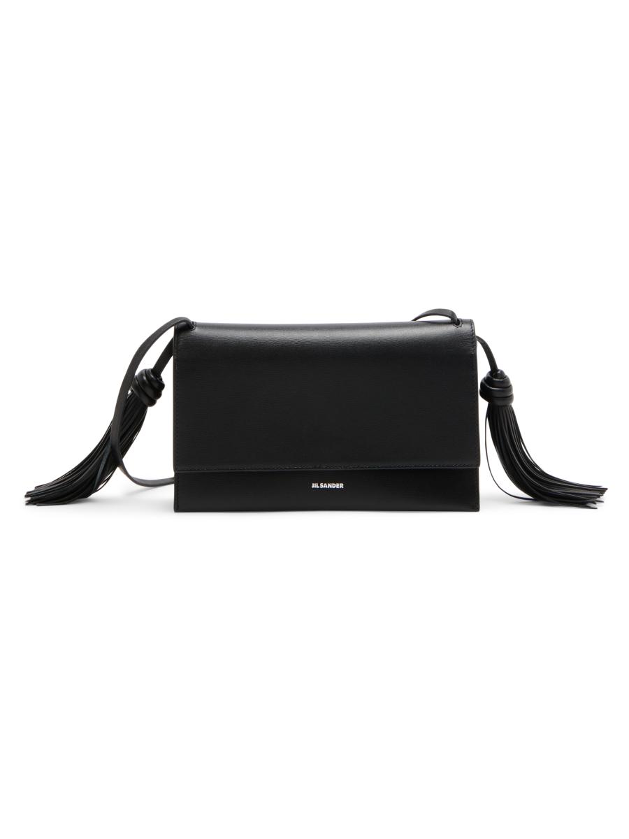 Jil Sander Tassel Leather Crossbody Bag | Saks Fifth Avenue