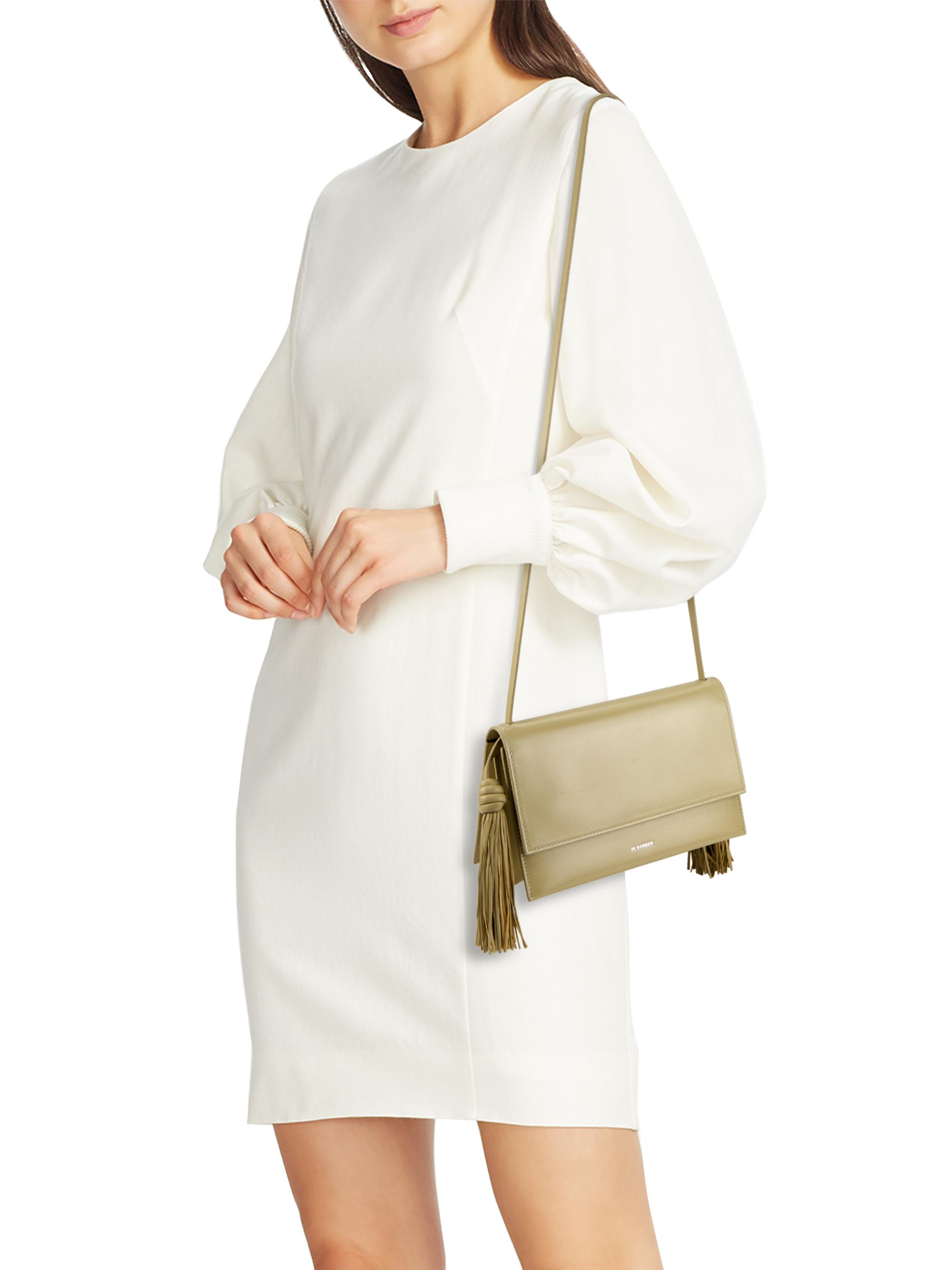 Jil Sander Tassel Leather Crossbody Bag | Saks Fifth Avenue