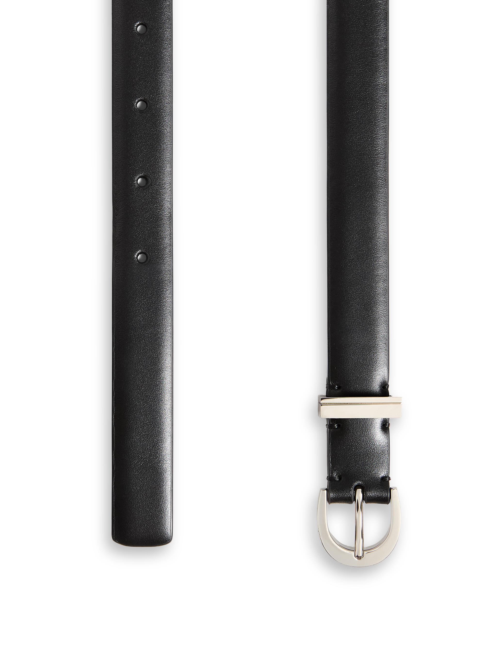 Khaite Luna Leather Belt | Saks Fifth Avenue display picture 1