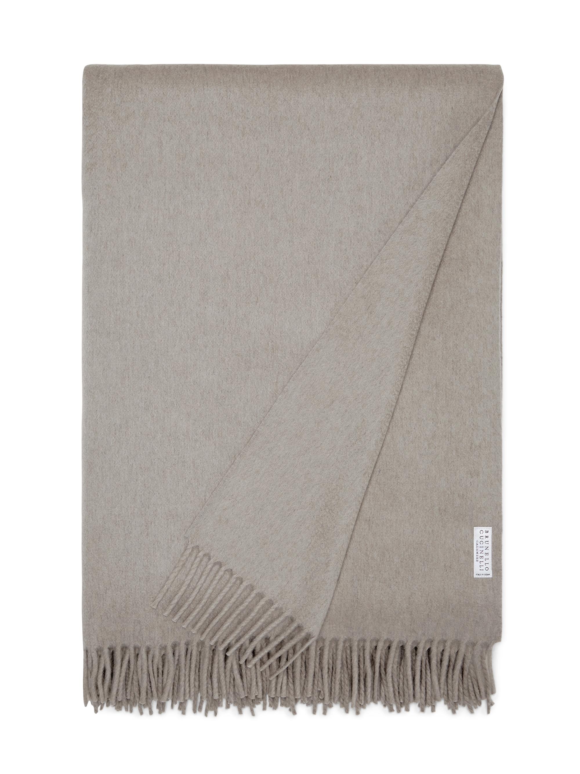 Brunello Cucinelli Cashmere Throw with Fringe - Beige