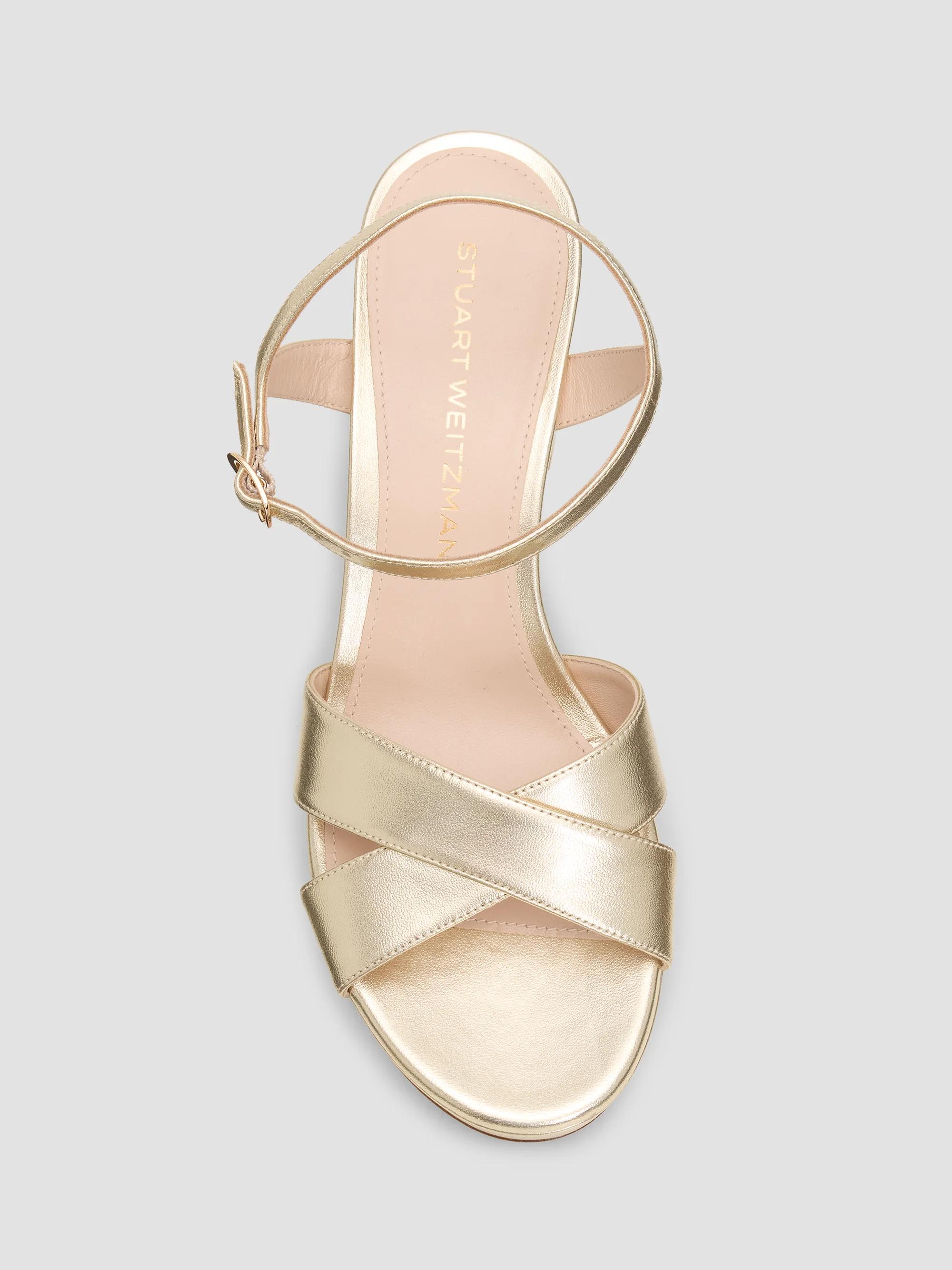 Stuart Weitzman Dayna 80MM Leather Platform Sandals | Saks Fifth