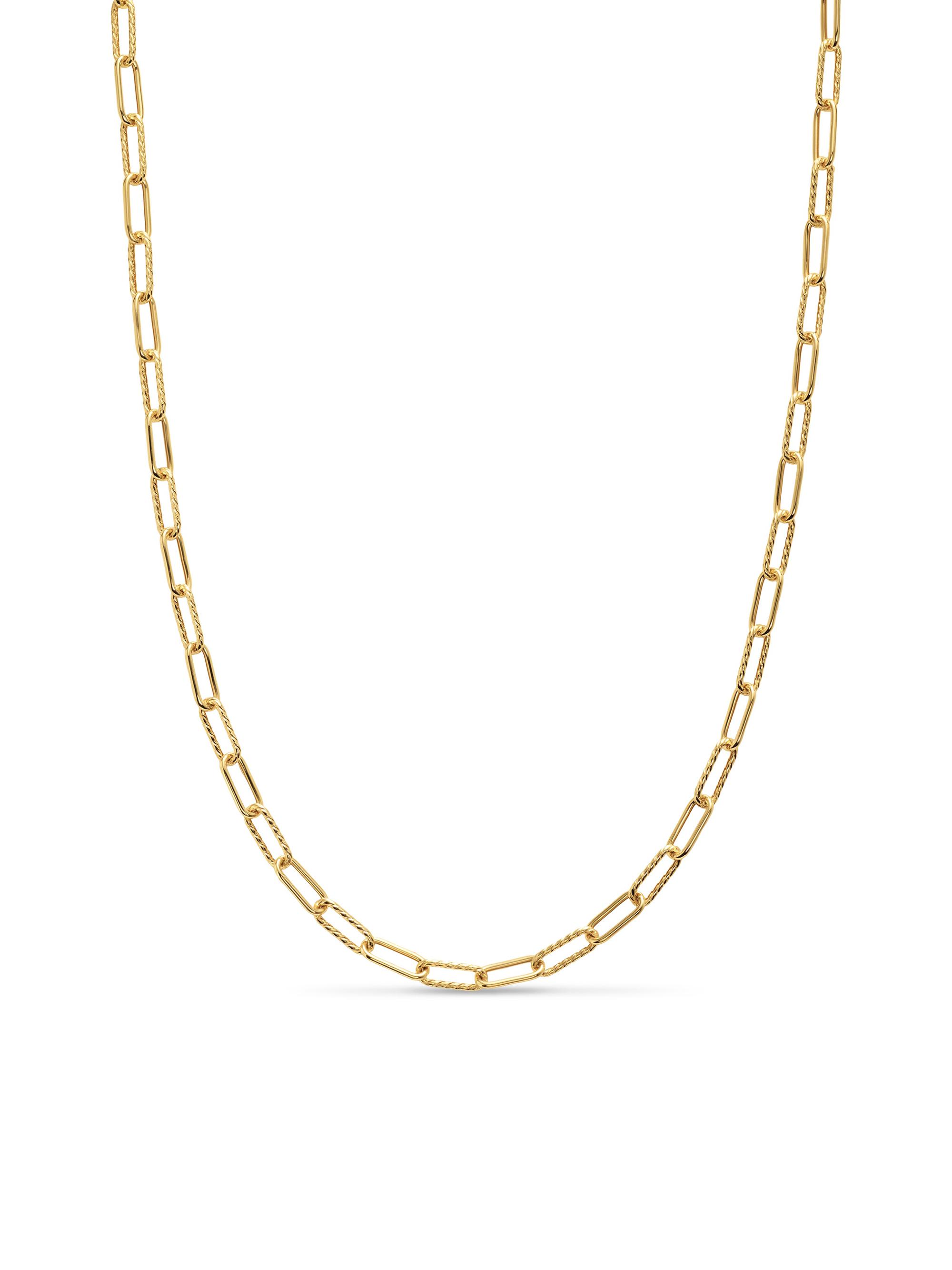 David Yurman Men's DY Madison Chain Necklace in 18K Yellow Gold, 4MM - Gold