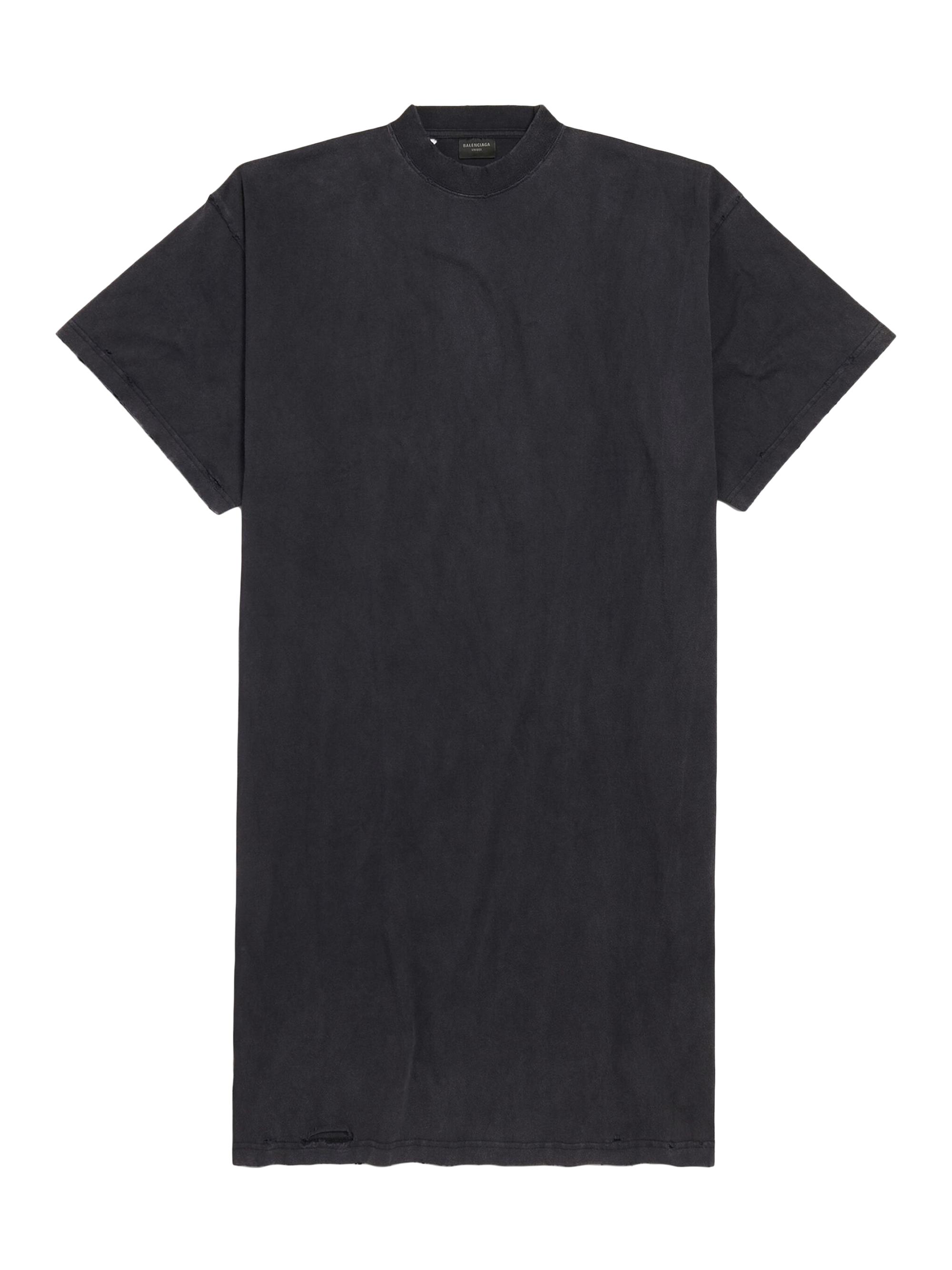 Balenciaga Women's Painted T-Shirt Dress - Black Faded