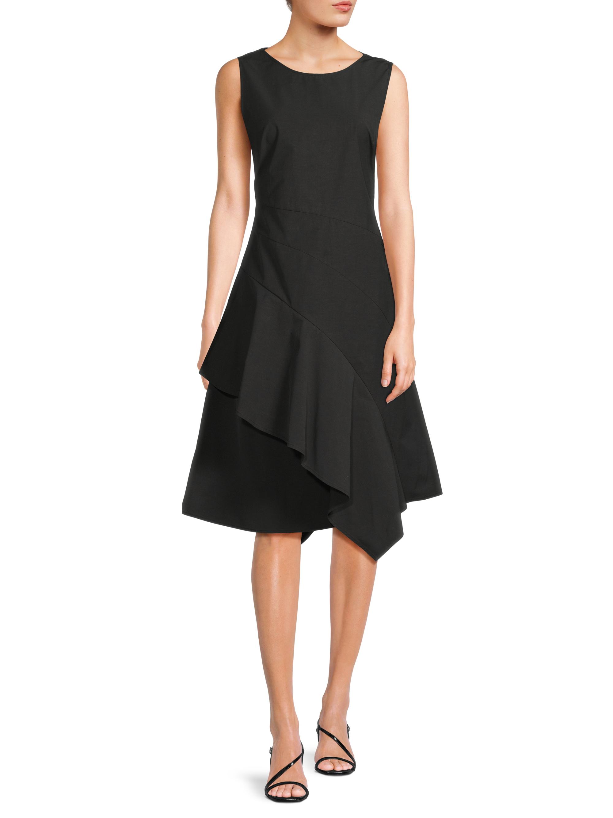 green emerald velvet dress Origami Bust Line Flared Midi Dress Dark Cream – Roland Mouret main image 0