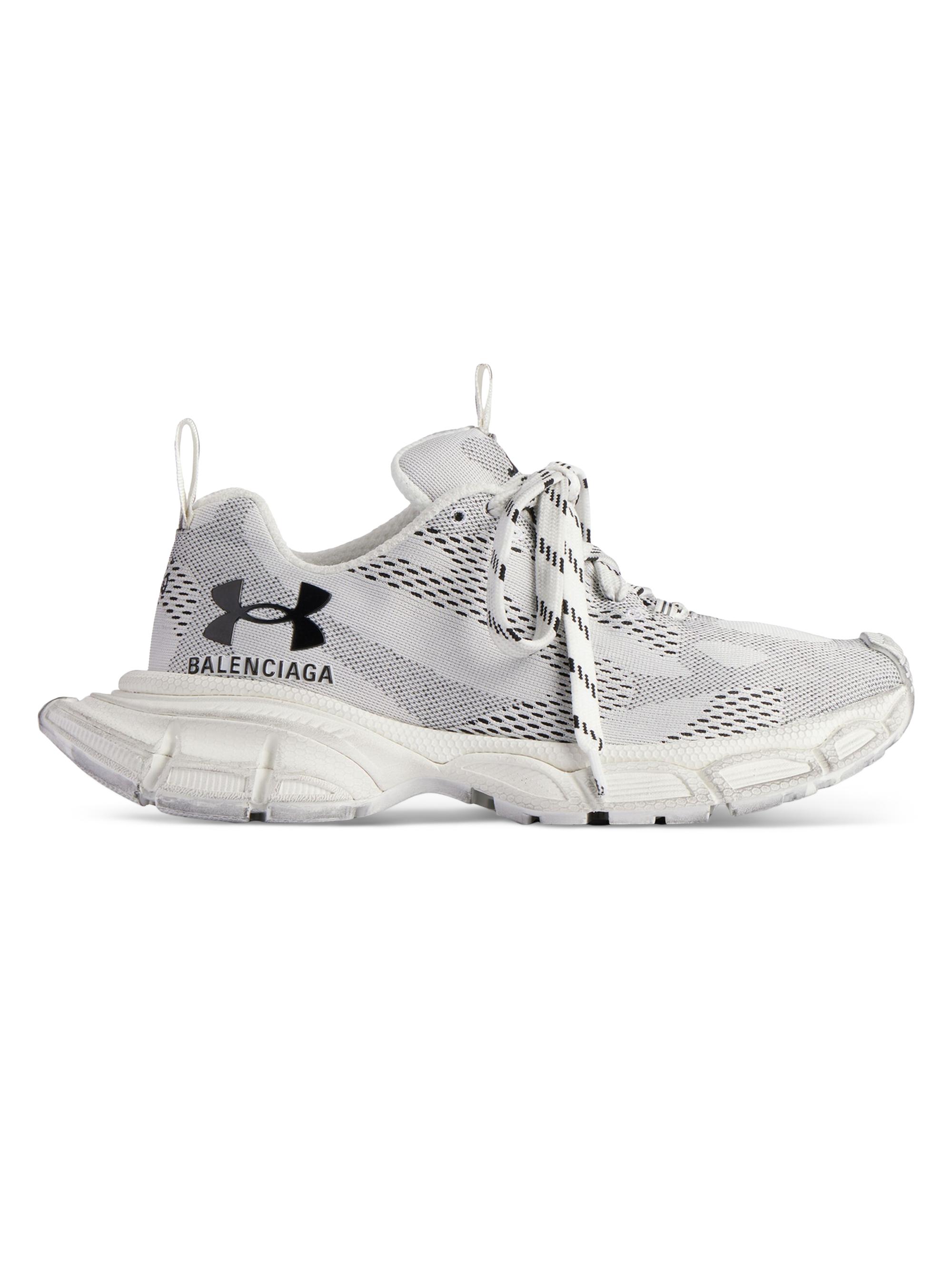 Balenciaga Men's Under Armour 3XL Knit Sneakers - White