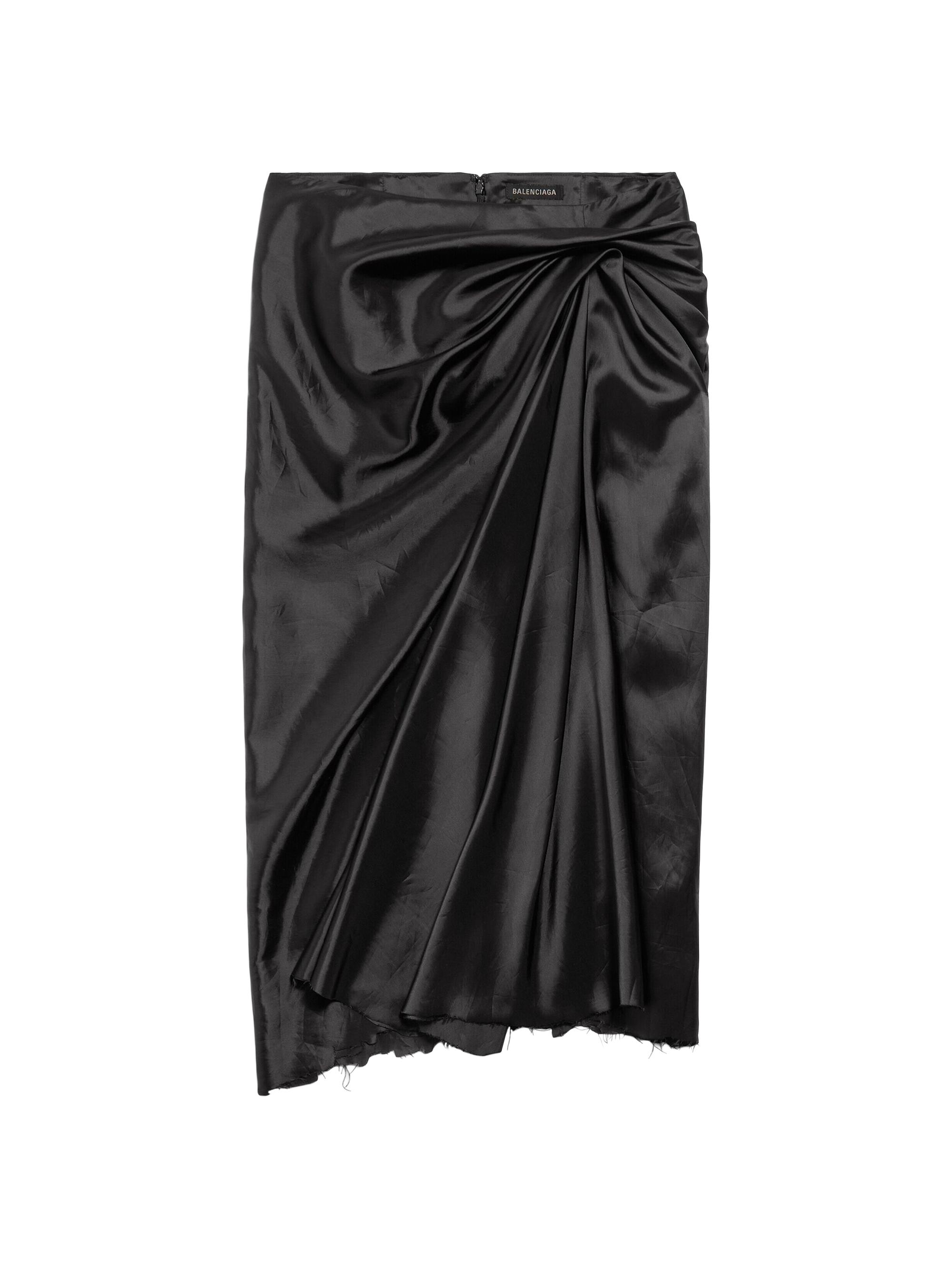Balenciaga Women's Draped Skirt - Black