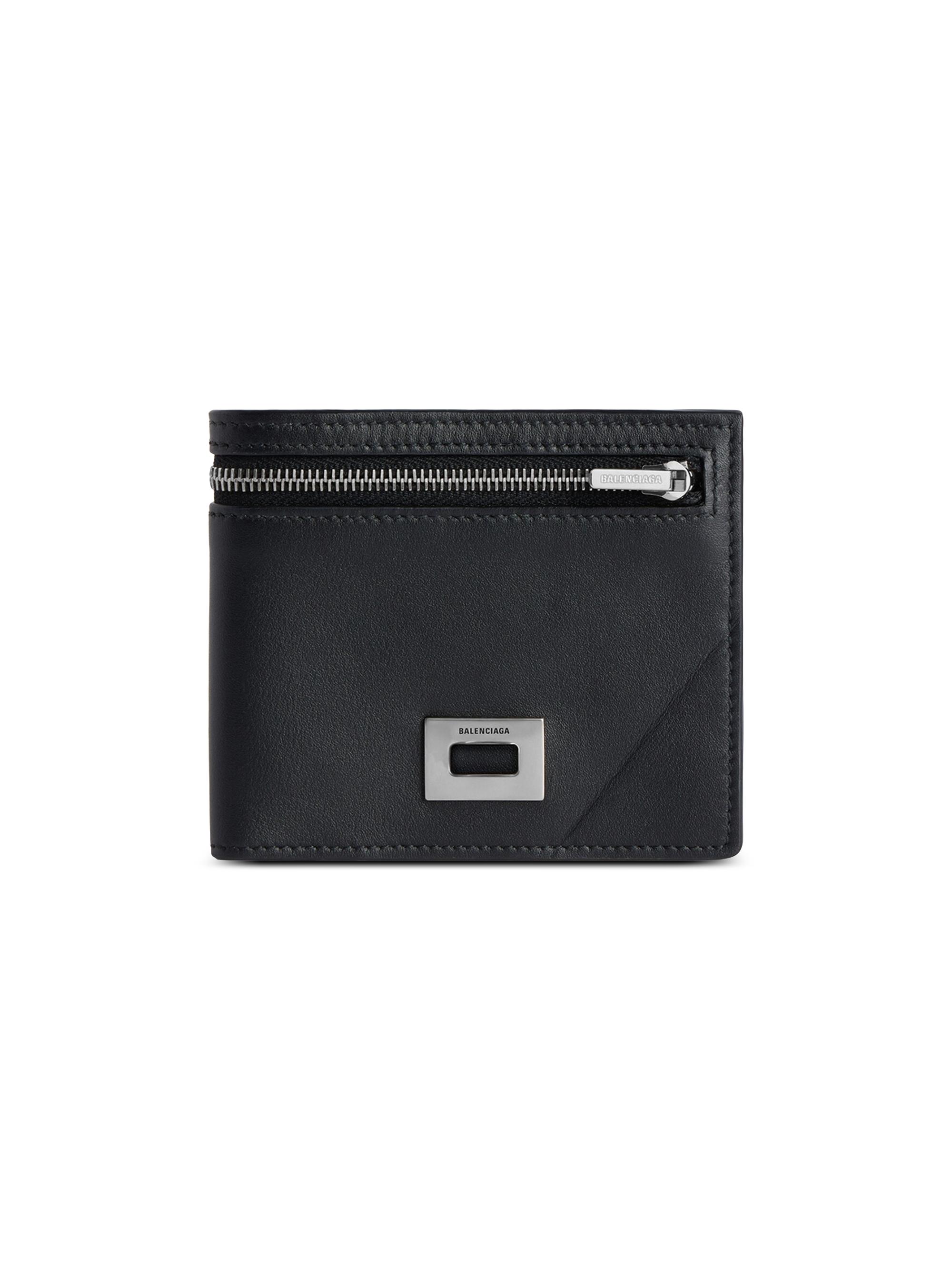 Balenciaga Men's Rodeo Square Folded Wallet - Black
