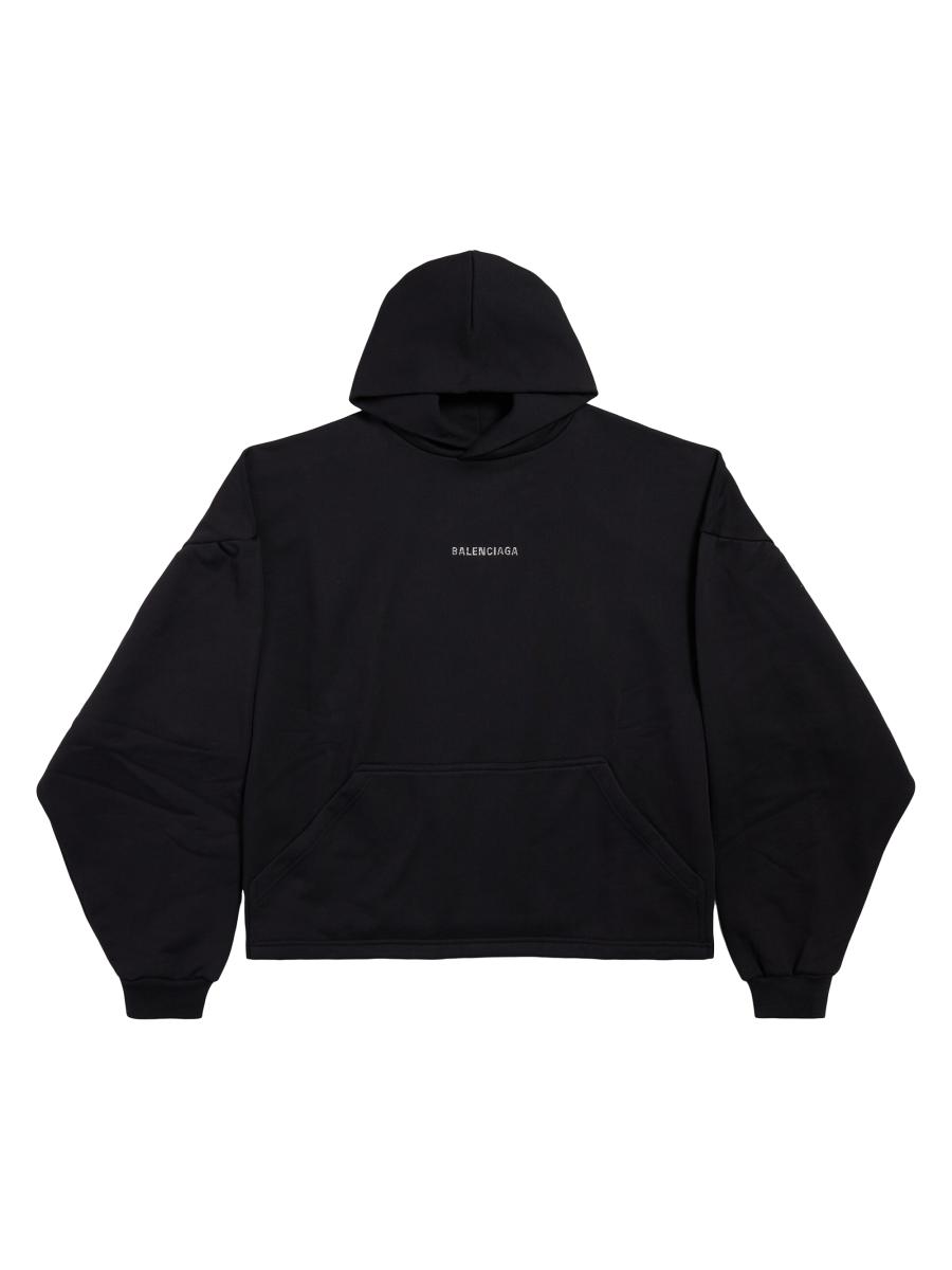 Balenciaga Back Cropped Hoodie | Saks Fifth Avenue