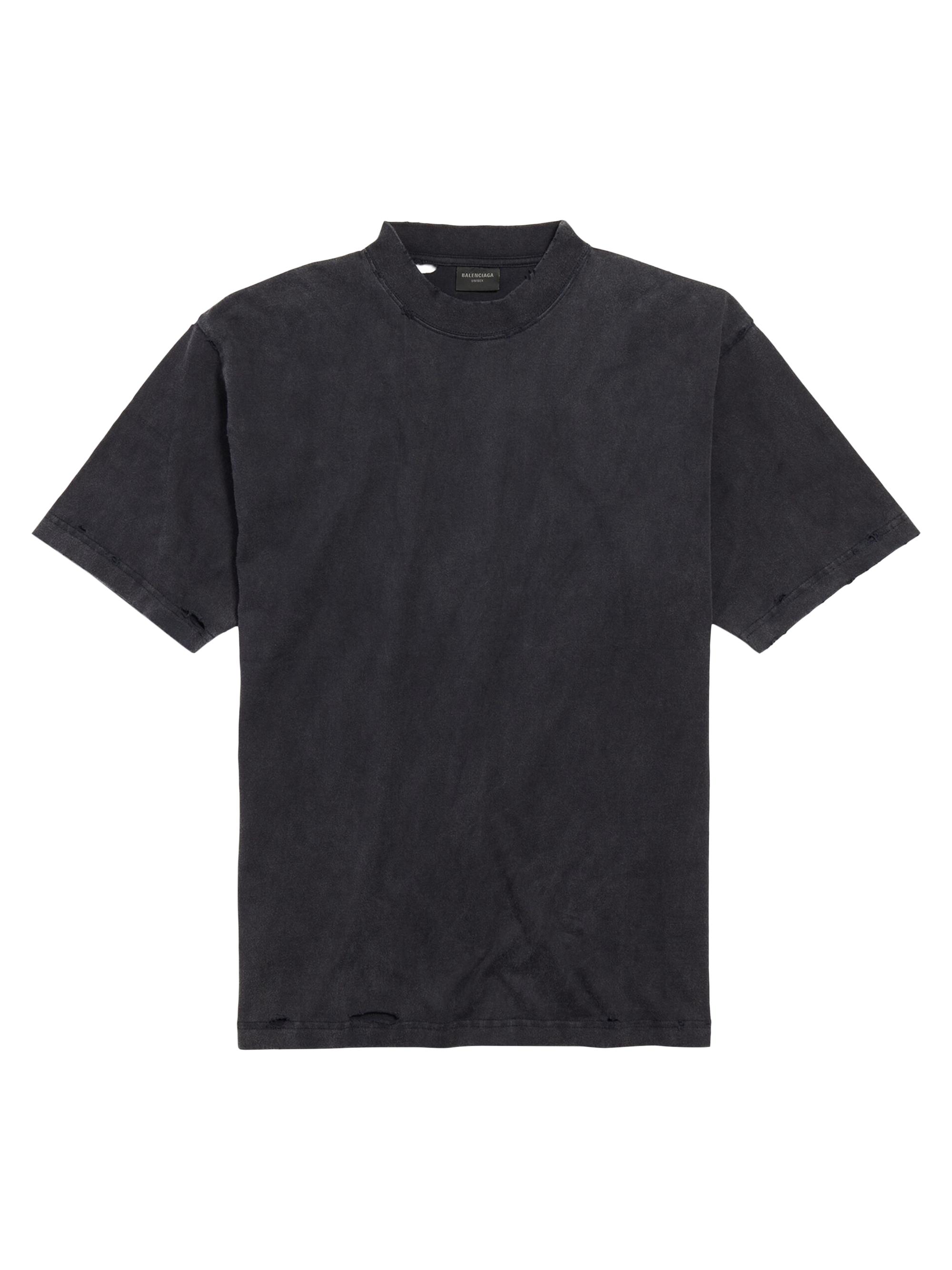 Balenciaga Balenciaga Tab Fitted V-neck Long Sleeve T-shirt