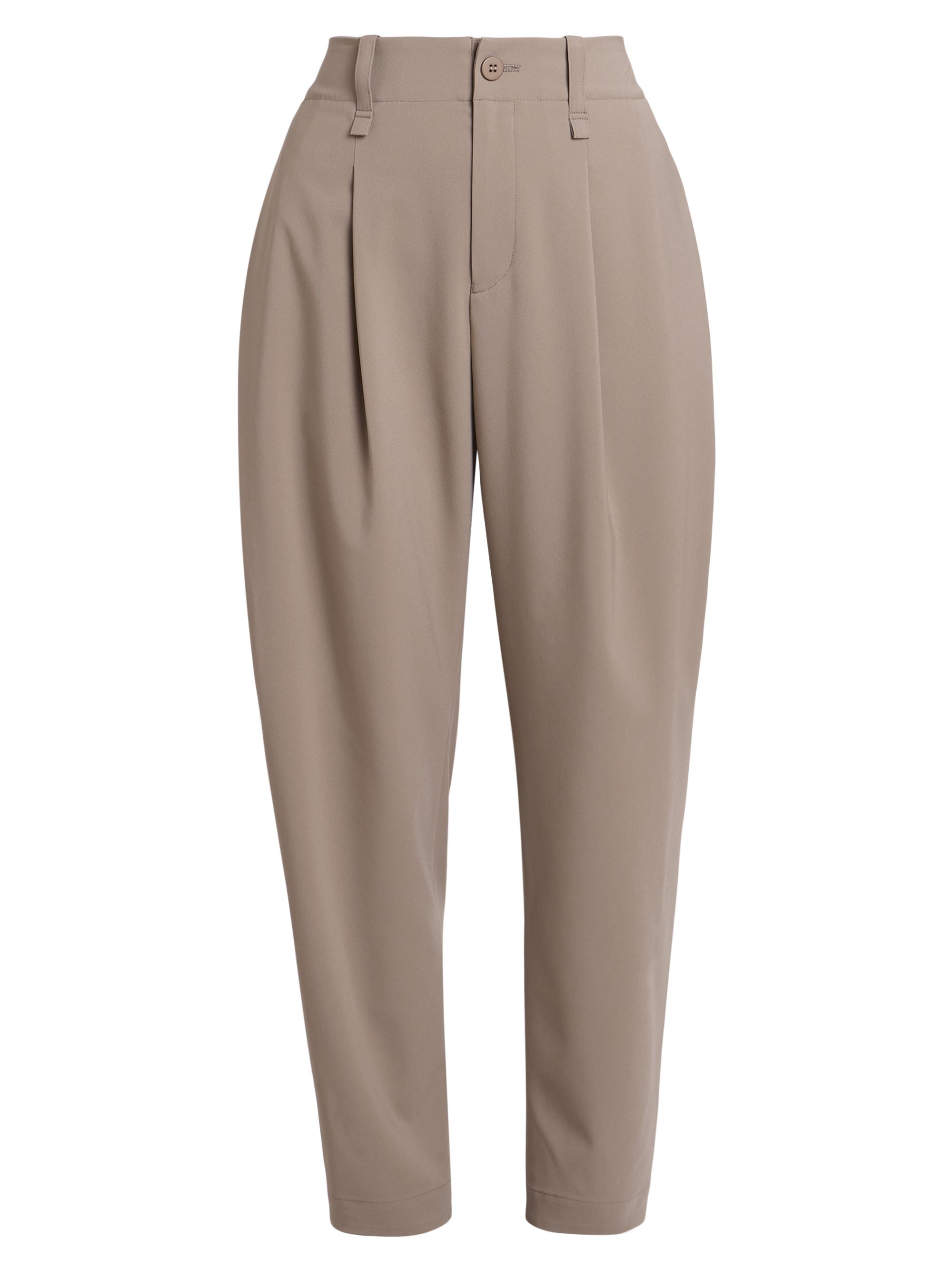 Issey Miyake Women's Round Pleated Pants - Greige