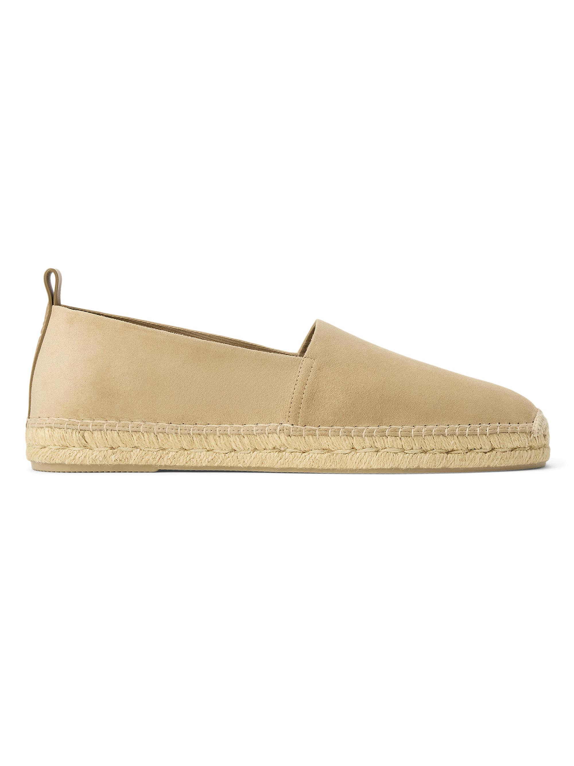 Ralph Lauren Purple Label Men's Bosworth Suede Espadrilles - Stone