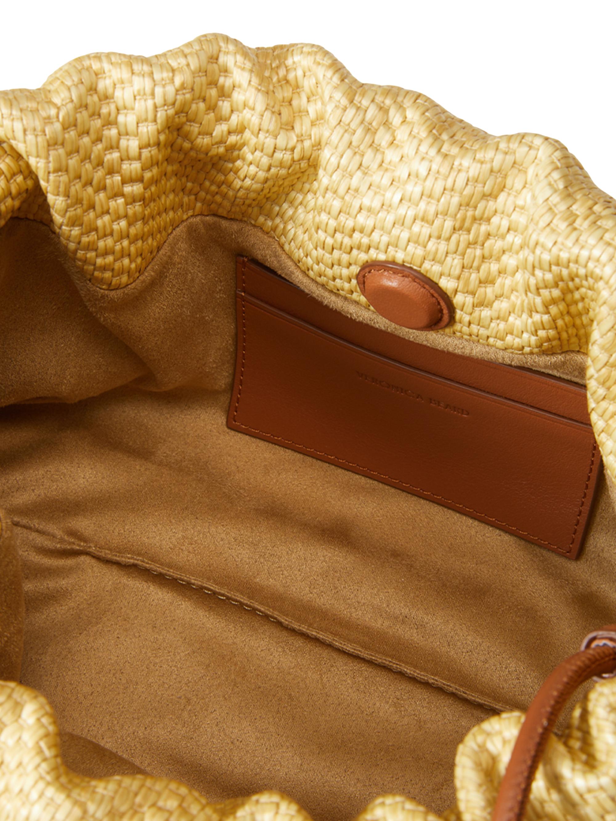 Shop Veronica Beard Small Stash Raffia Clutch | Saks Fifth Avenue