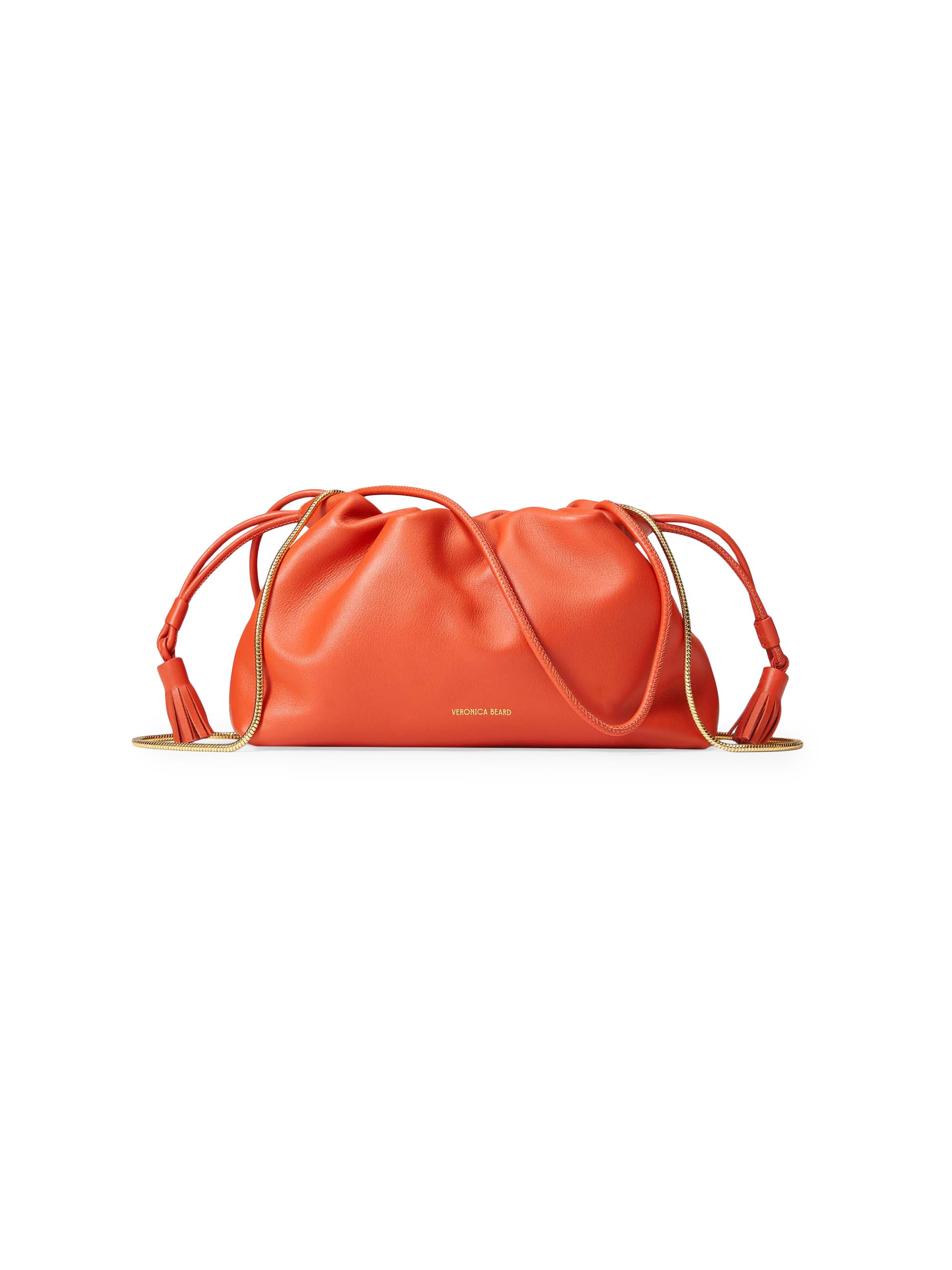 Veronica Beard Women's  Stash Leather Crossbody Bag - Persimmon