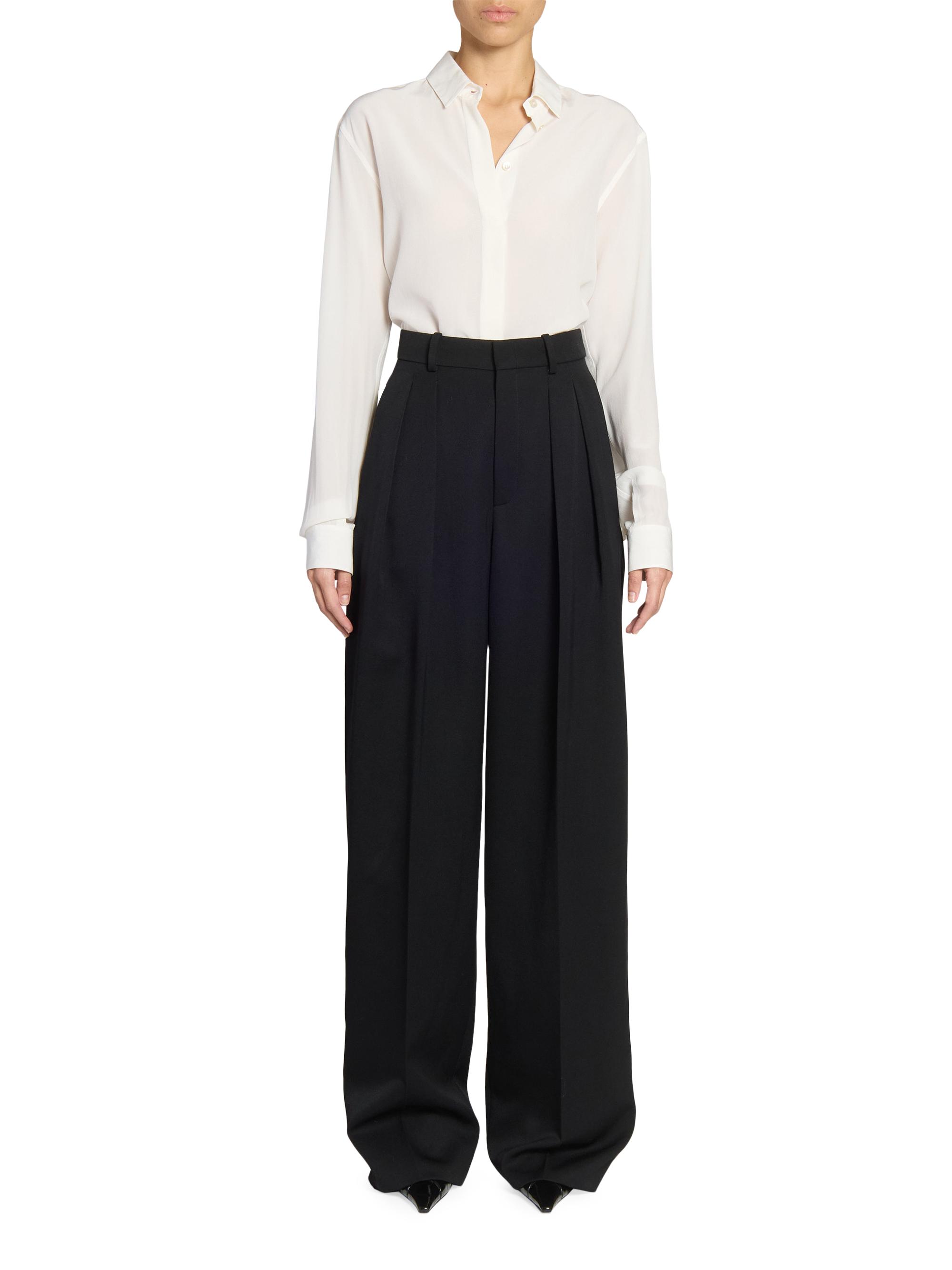 Saint Laurent Wide-Leg Pants | Saks Fifth Avenue