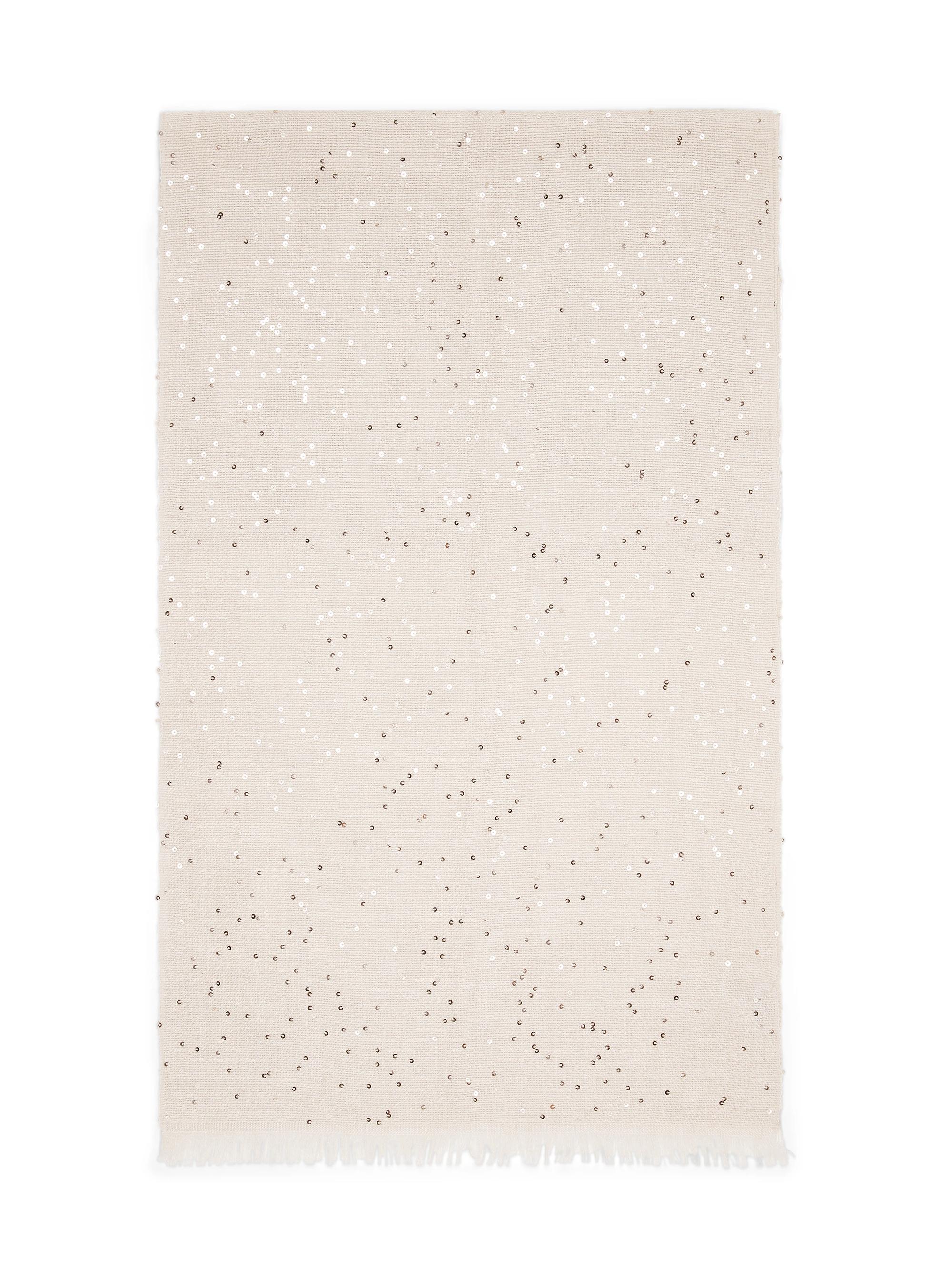 Brunello Cucinelli Women's Cashmere and Silk Diamond Yarn Scarf - Beige