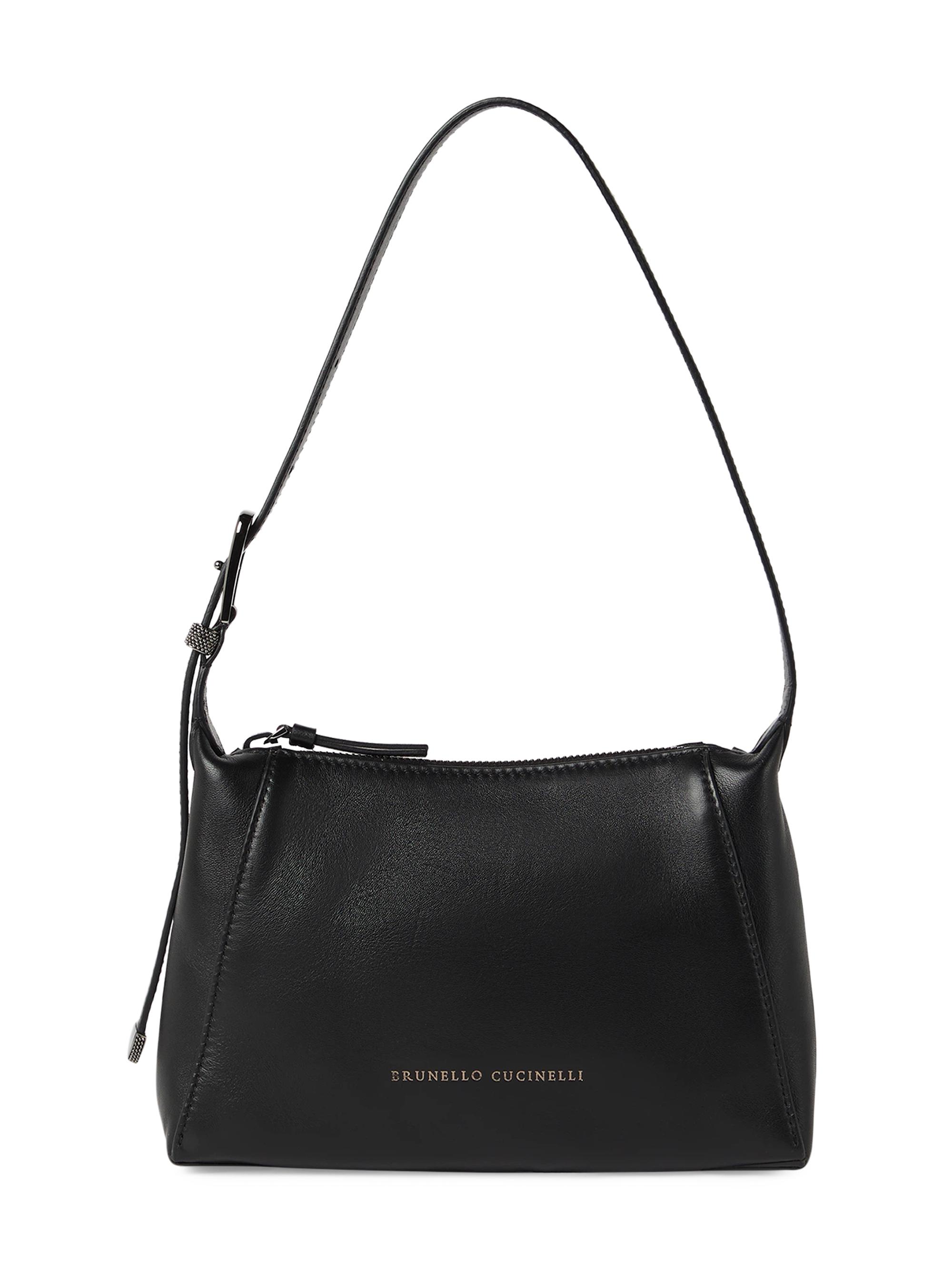 Brunello Cucinelli Women's Duo Shoulder Bag in Nappa Leather - Black