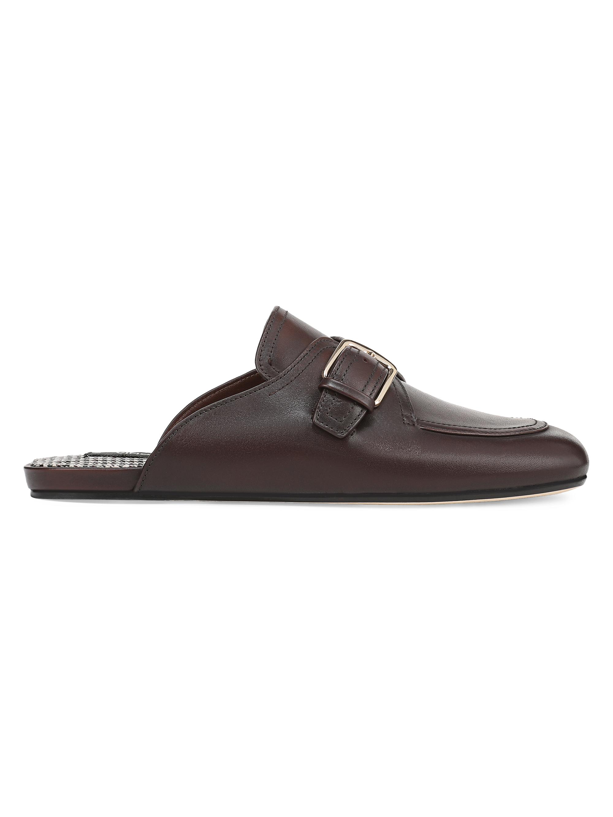 Vince Women's Minetta Leather Loafer Mules - Chili Brown