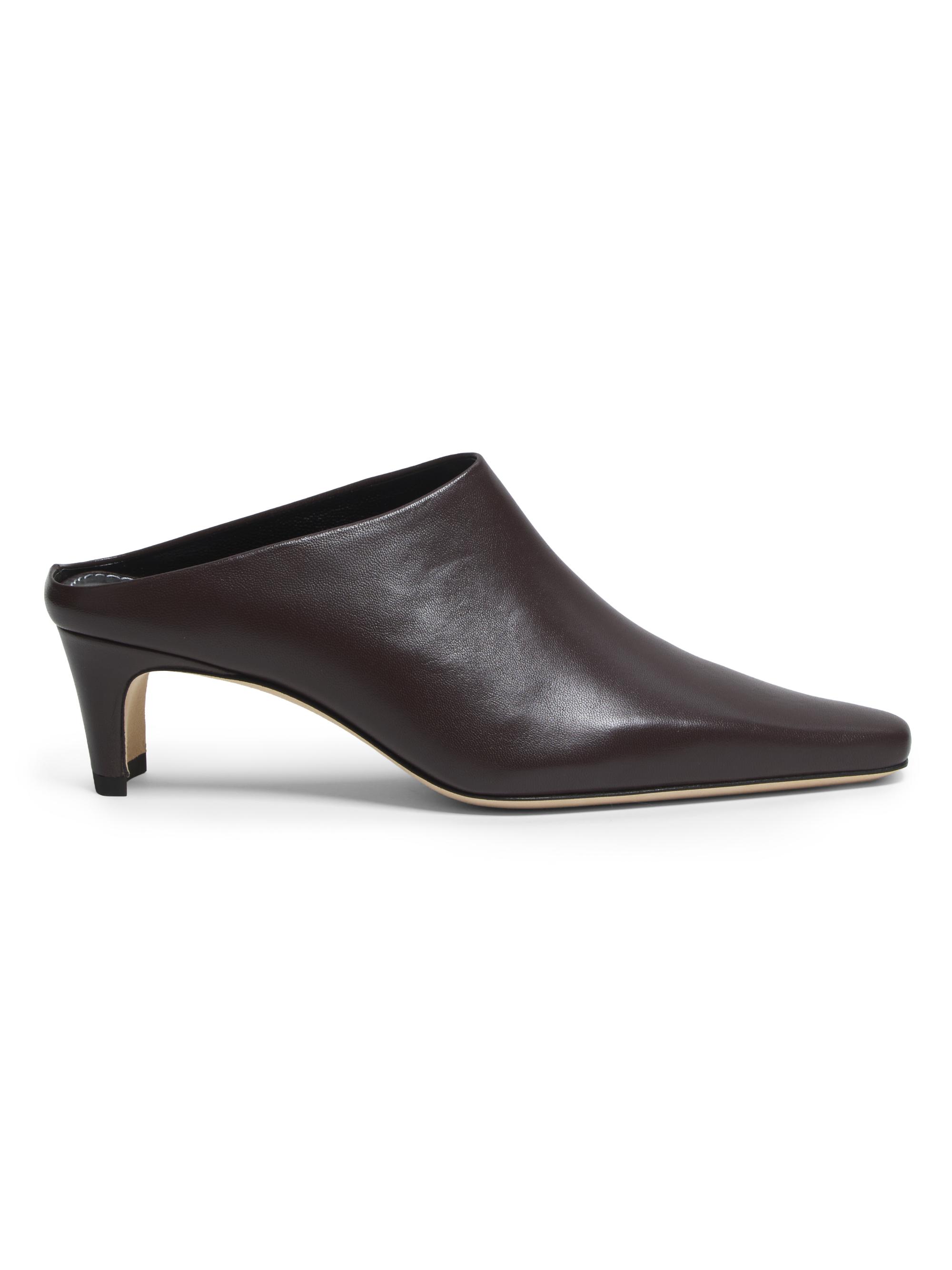 Staud Women's Wally 55MM Leather Mules - Espresso