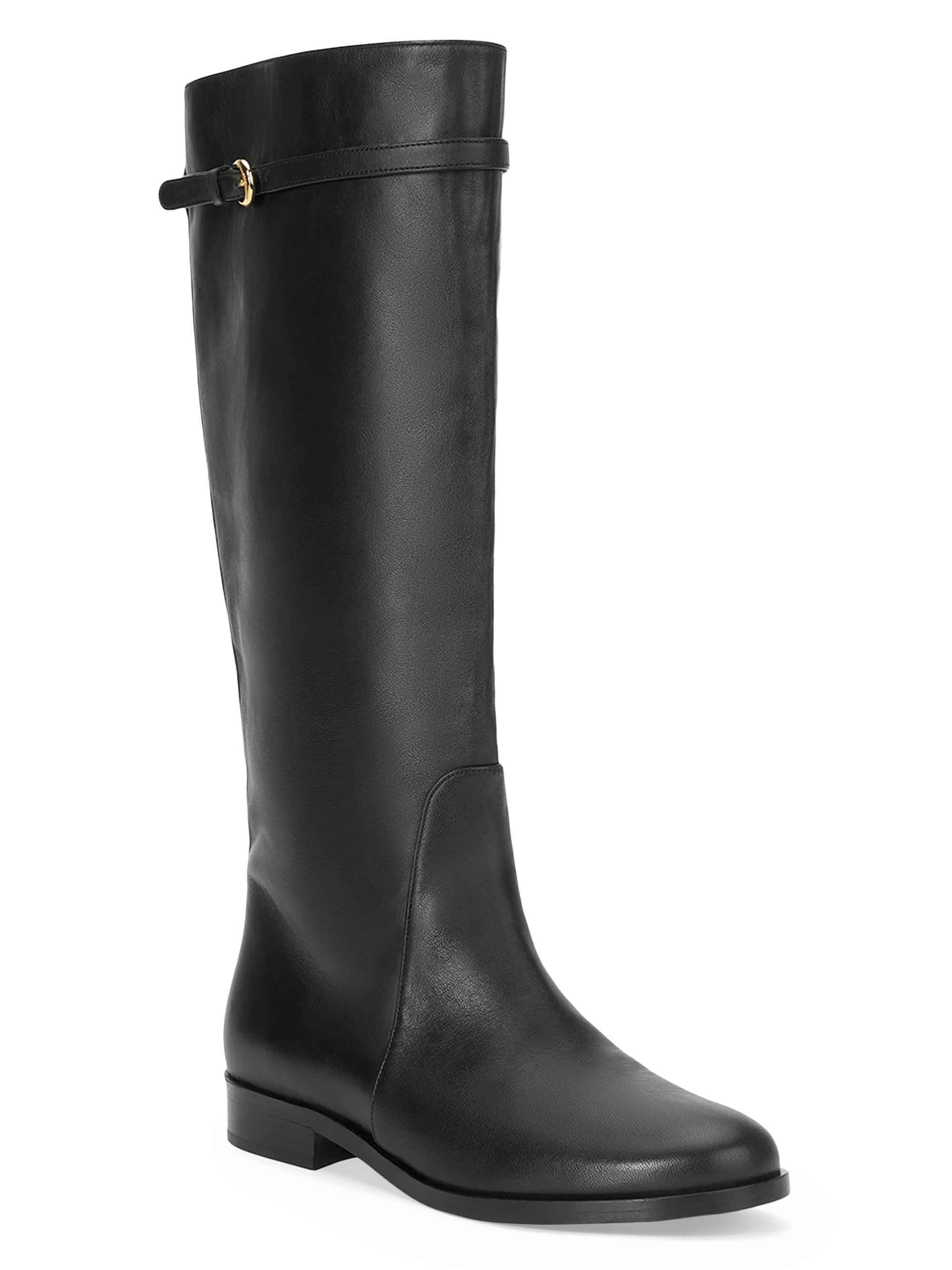 Staud Women's Harlow 55MM Leather Knee-High Riding Boots - Black