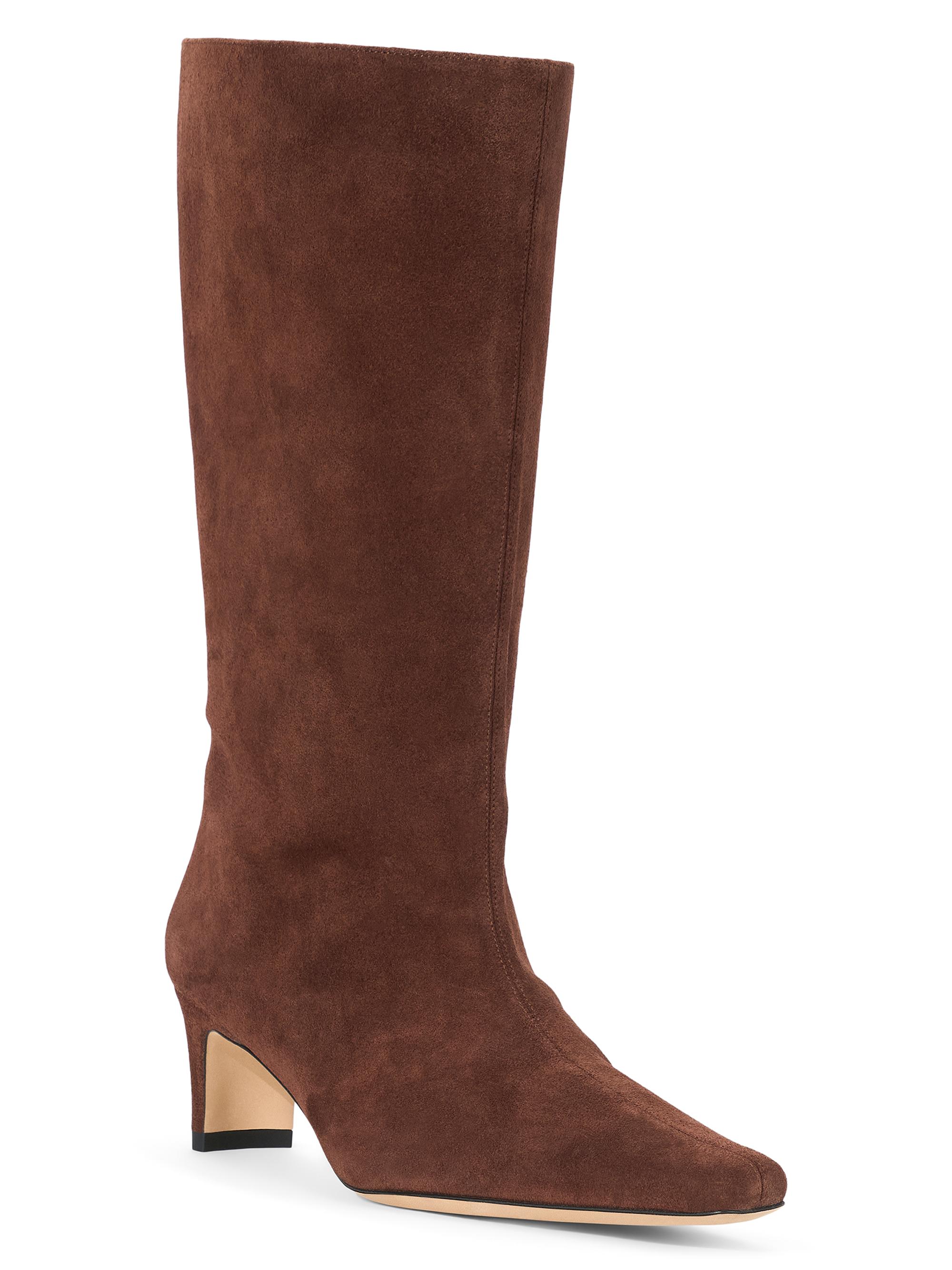 Staud Wally 55MM Midcalf Suede Knee Boots | Saks Fifth Avenue
