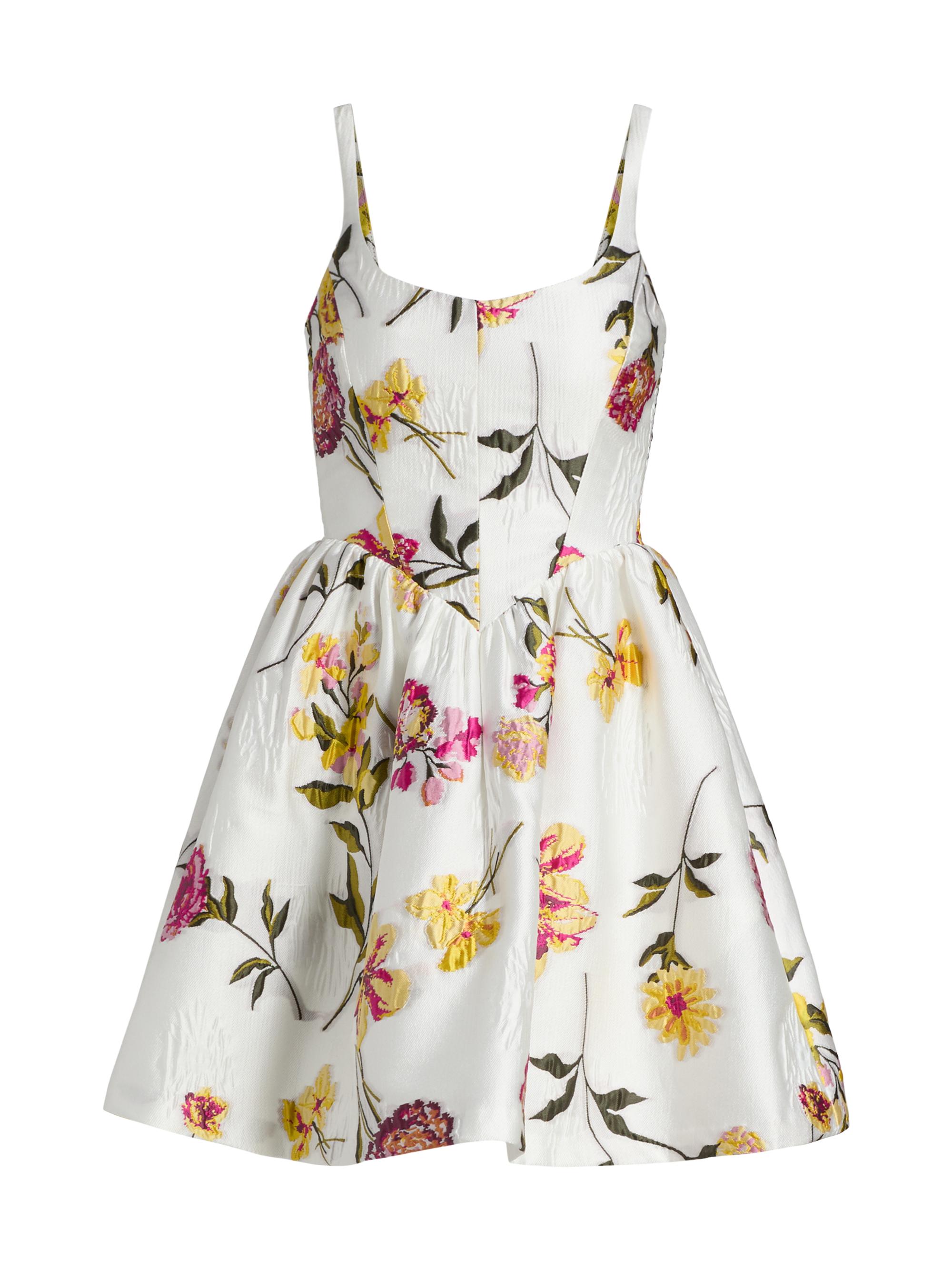 Amanda Uprichard Women's Mabel Floral Fit & Flare Minidress - White Multi