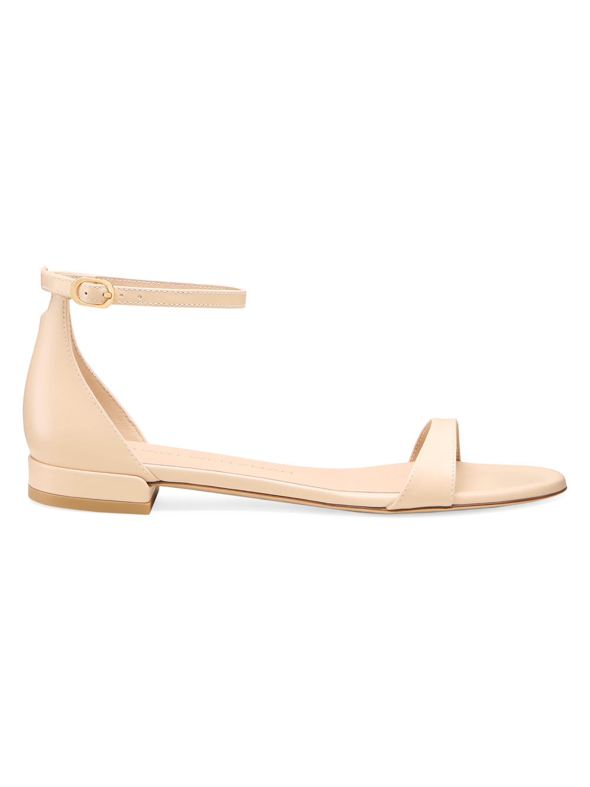 Stuart Weitzman Women's Nudist Flat Sandals - Barely Beige