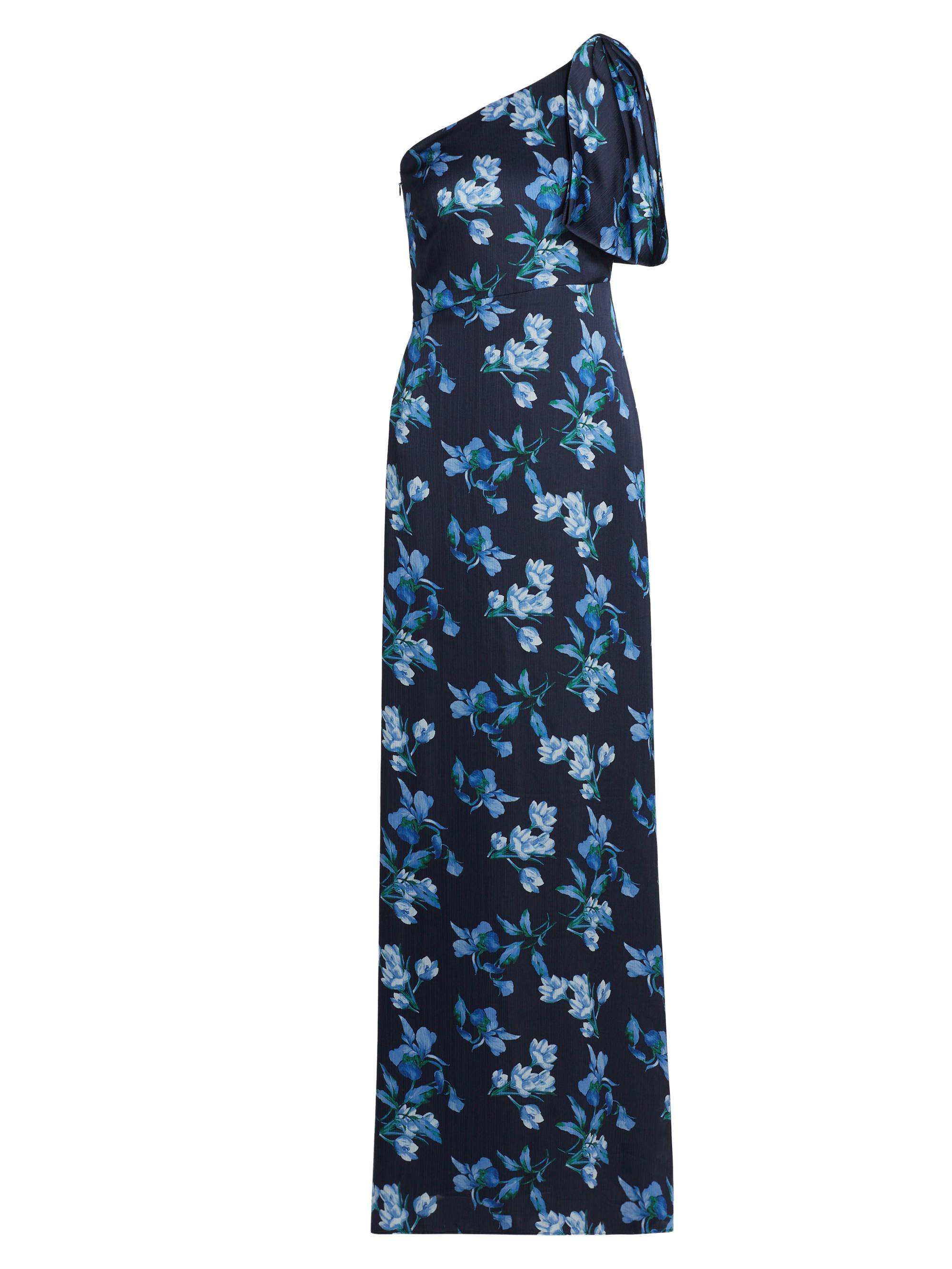 Sachin & Babi Women's Chelsea Floral One-Shoulder Gown - Night Sky Venetian Petal