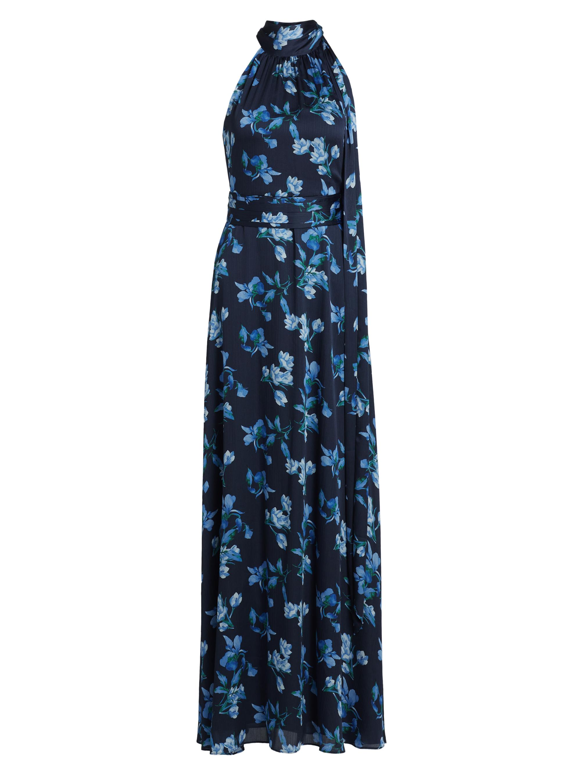 Sachin & Babi Women's Kayla Floral Highneck Gown - Night Sky Venetian Petal