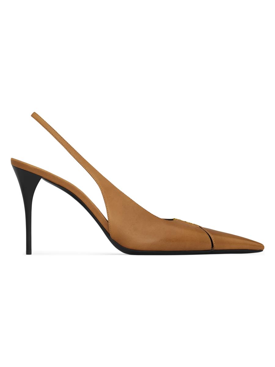 Saint Laurent Babylone Breteuil Slingback Pumps | Saks Fifth