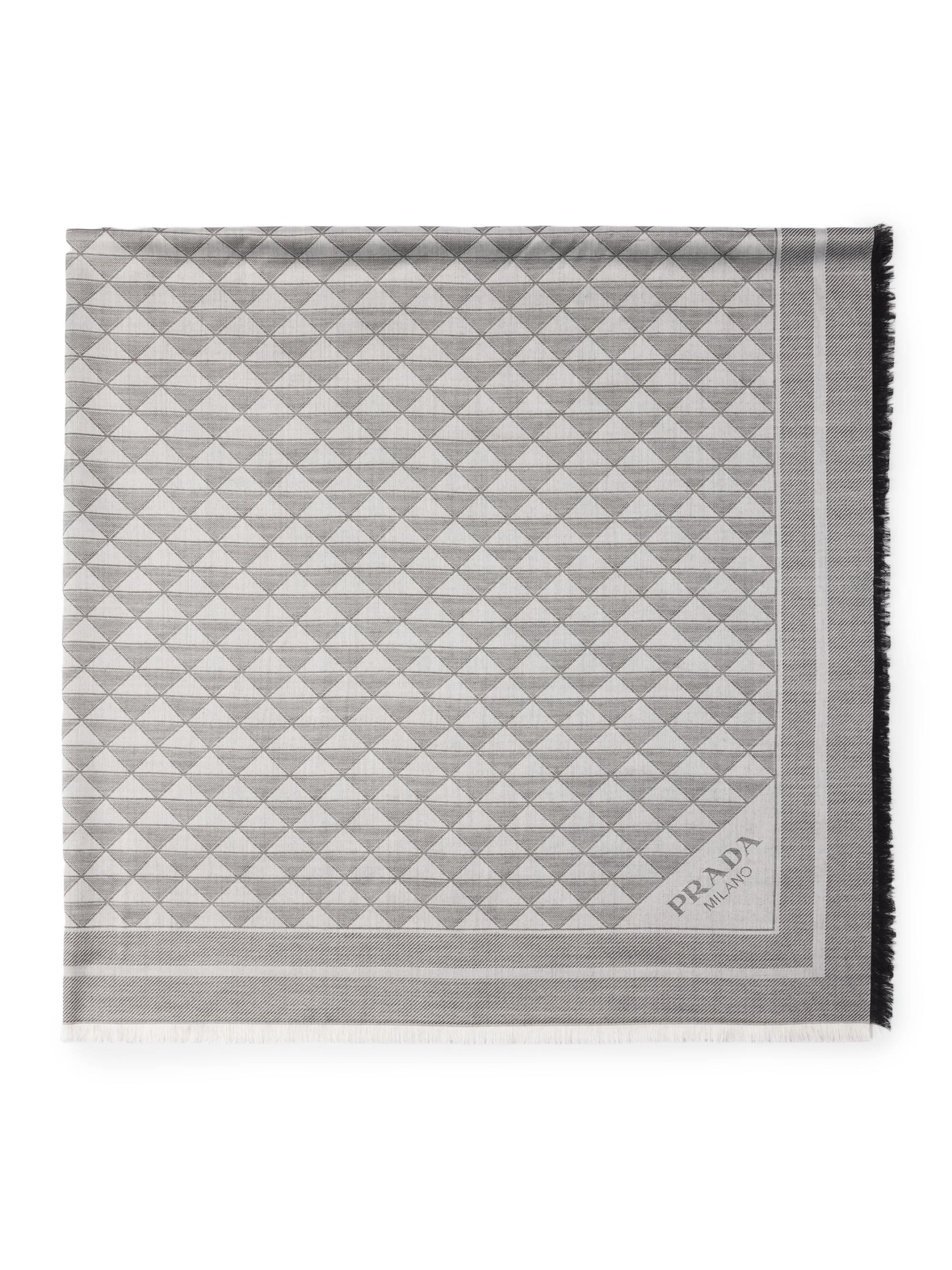 Prada Women's Silk and Wool Shawl - Black