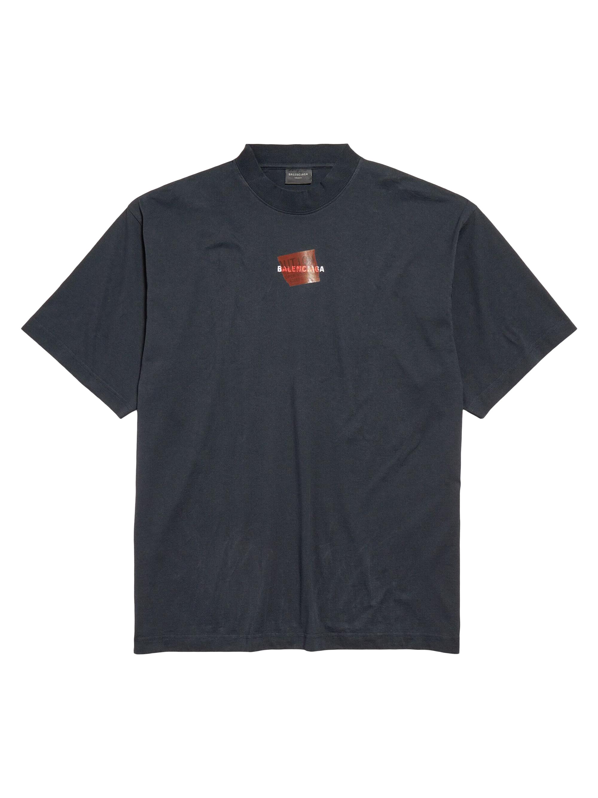 BALENCIAGA offshore Tシャツ Balenciaga Black Offshore T-Shirt Balenciaga