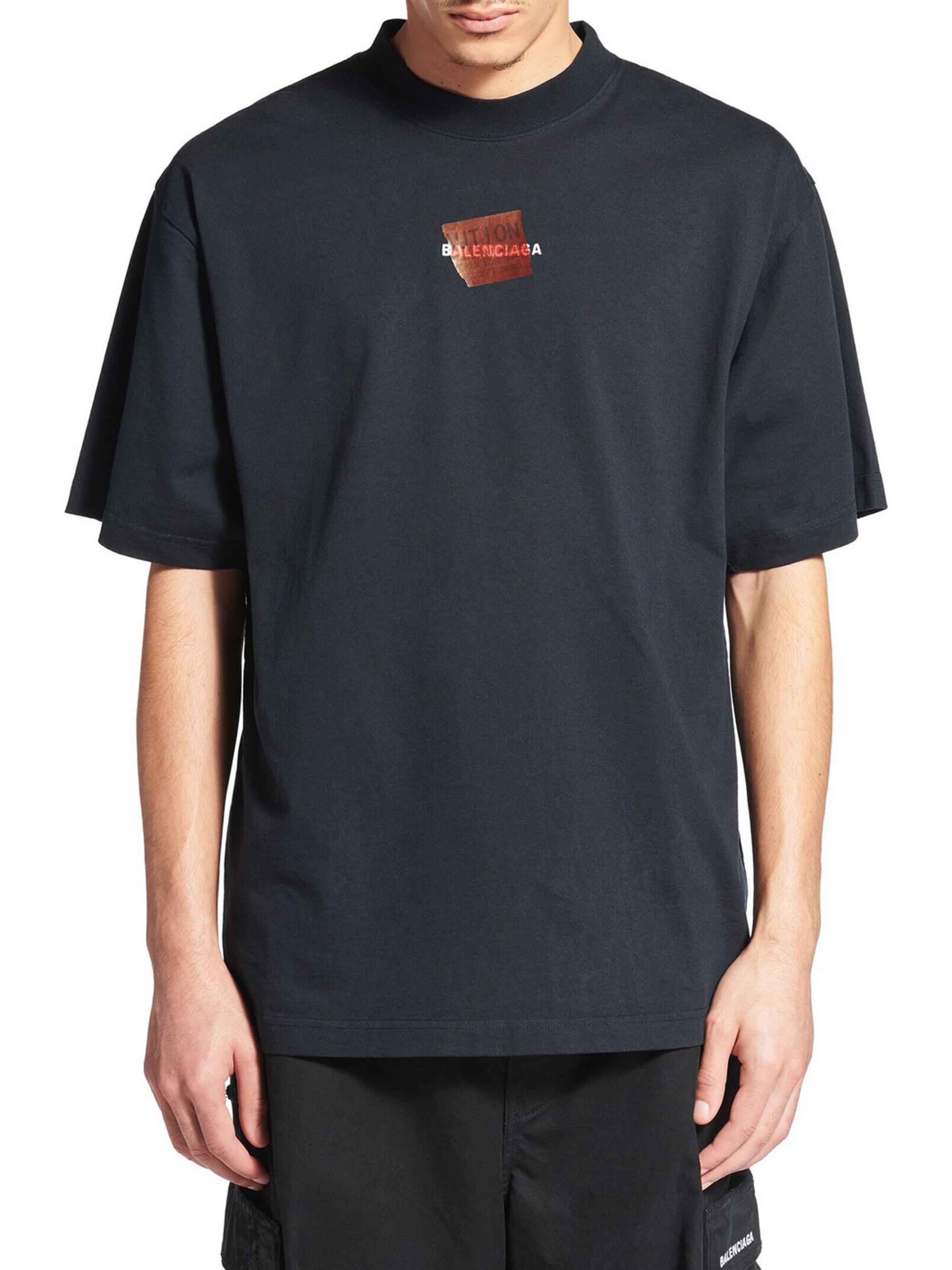 Balenciaga Taped Logo Back T-Shirt Medium Fit | Saks Fifth Avenue