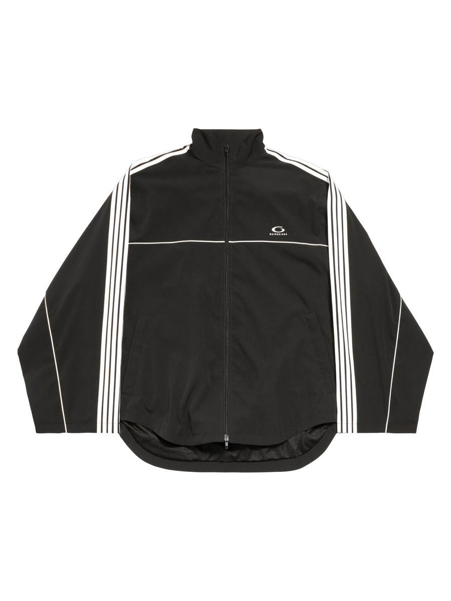 服/ファッション Balenciaga Football 3M Reflective Track Jacket Black M 3b football tracksuit jacket