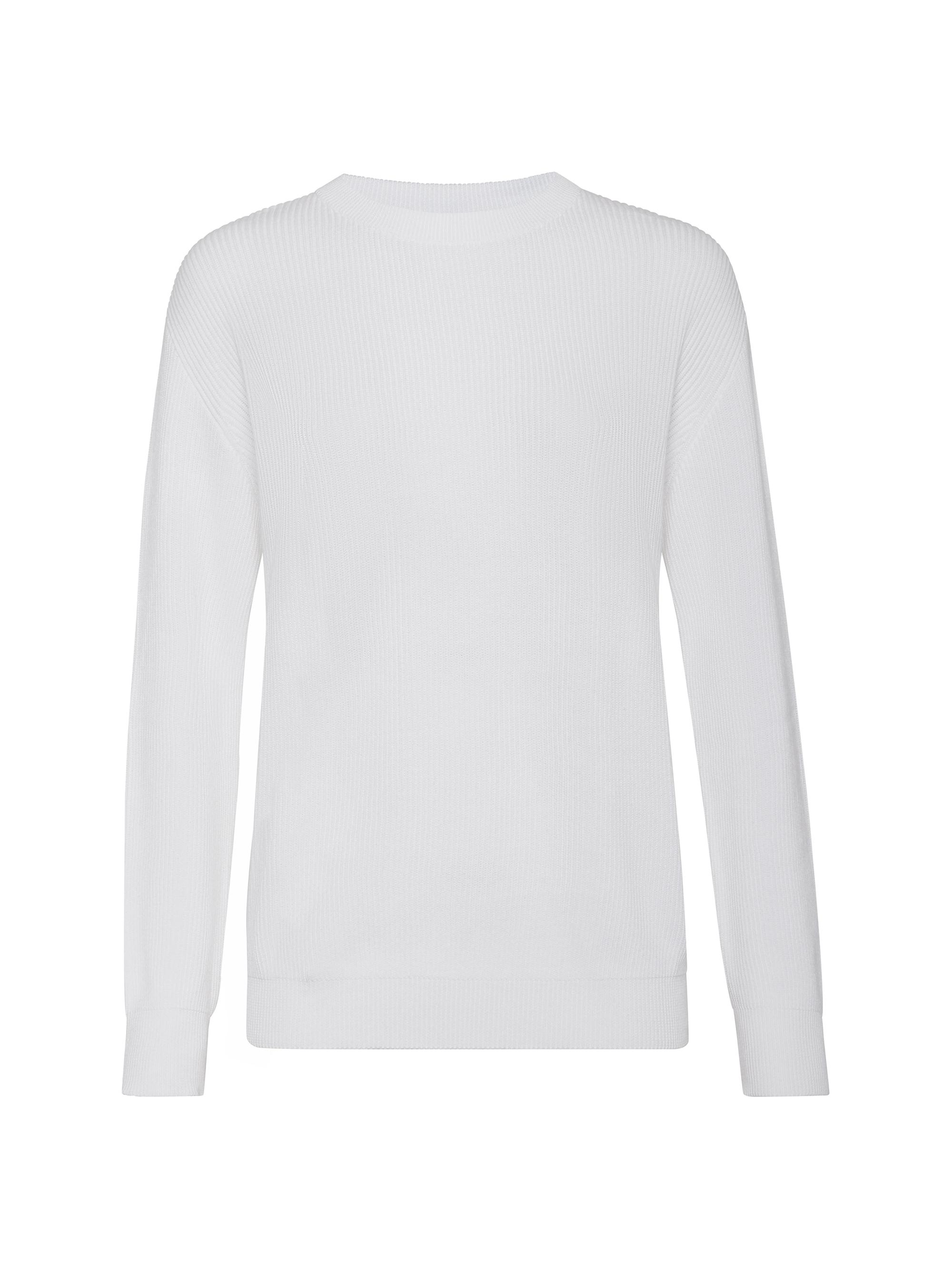 Brunello Cucinelli Women's Cotton English Rib Sweater - White