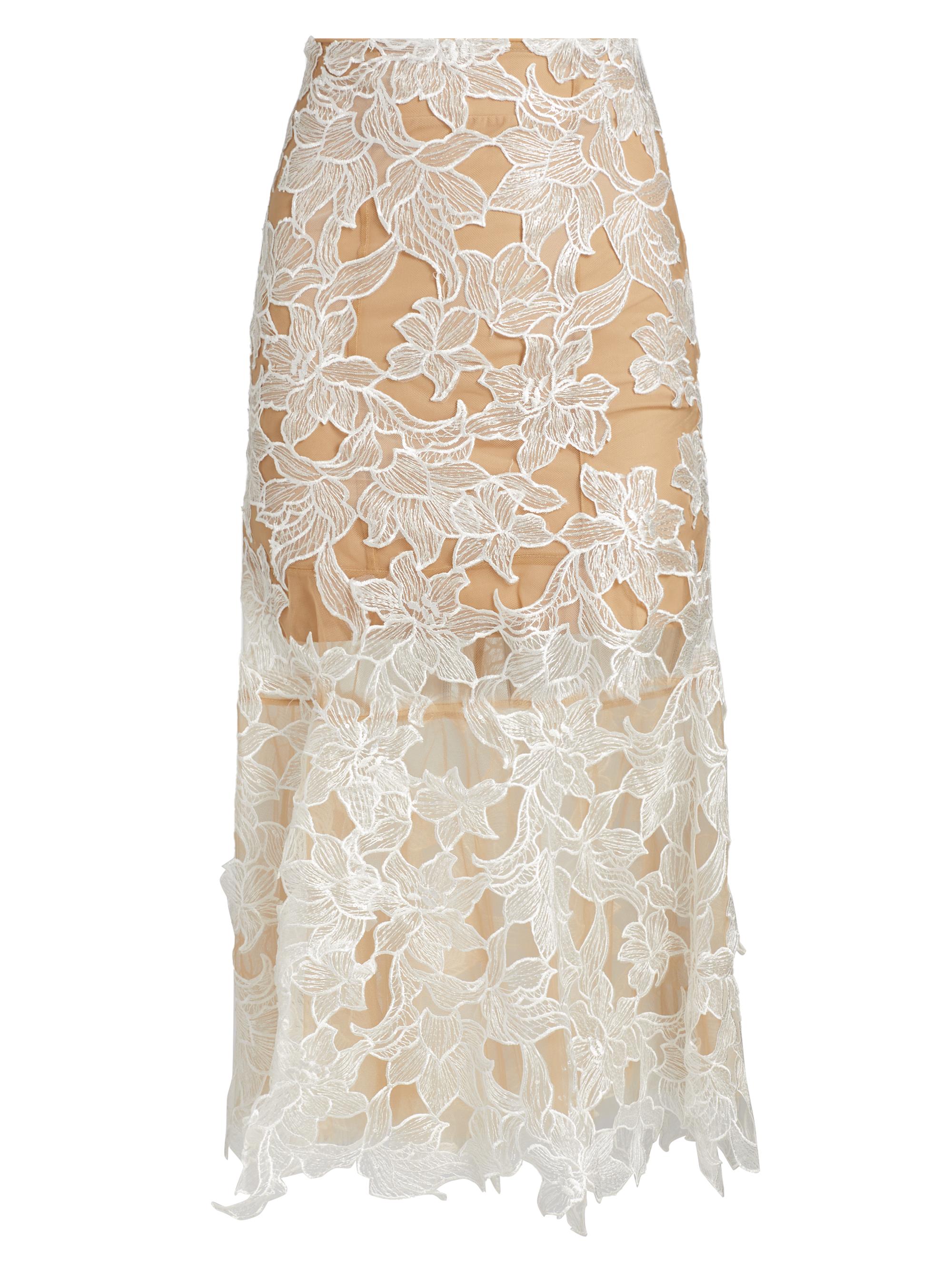 Mariandree Gaitan Women's Elena Midi Skirt - White