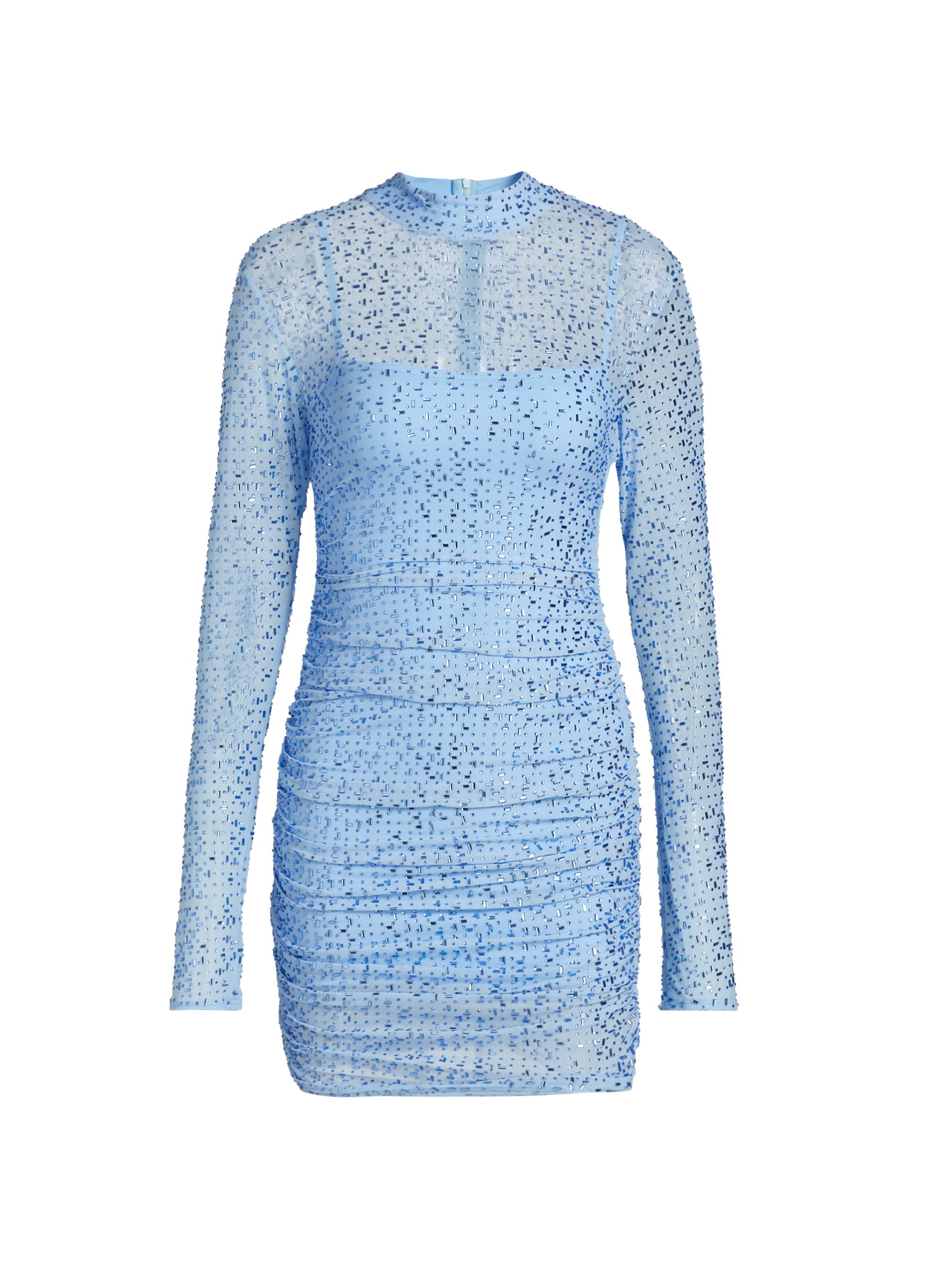 Mariandree Gaitan Women's Claudia Embellished Minidress - Blue