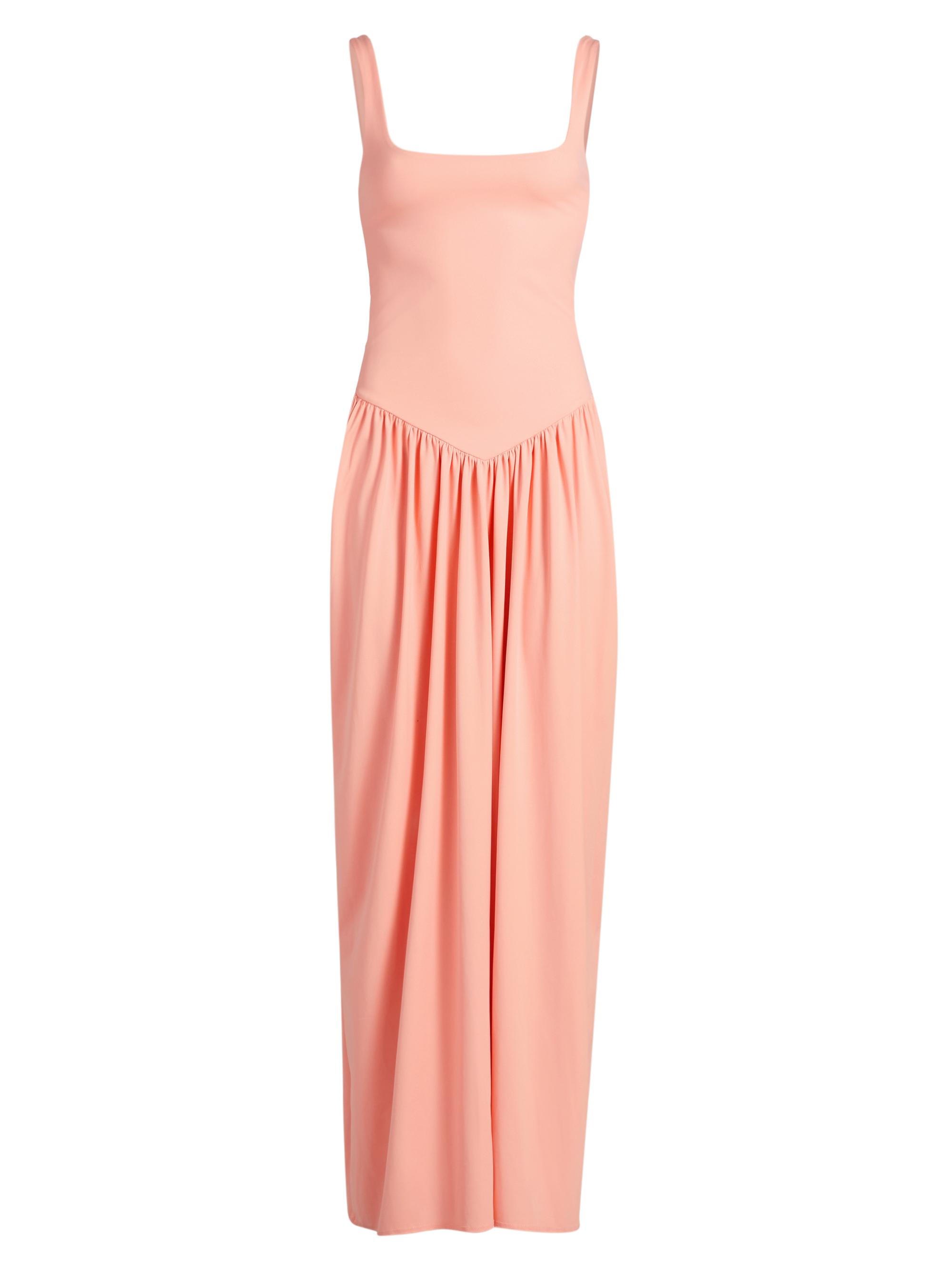 Mariandree Gaitan Women's Viana Pleated Maxi Dress - Coral