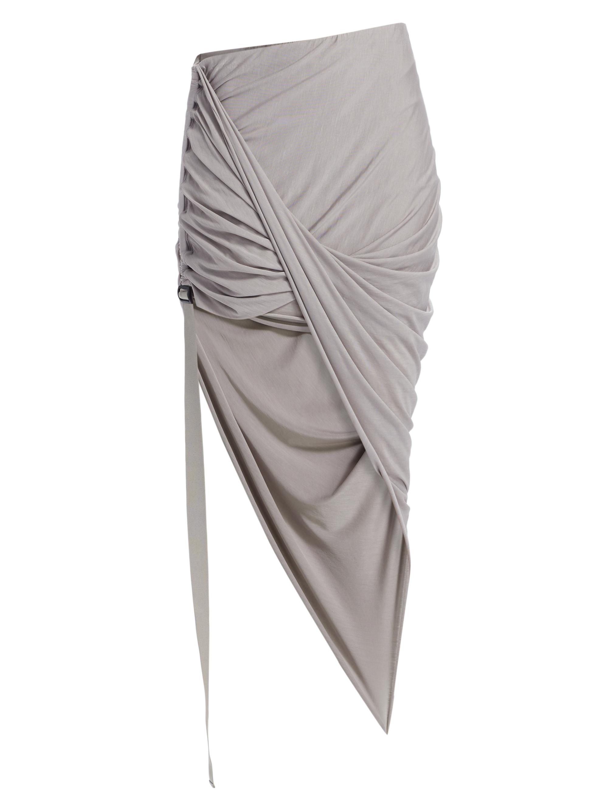 Helmut Lang Women's Wind Asymmetric Draped Miniskirt - Grey Lavender