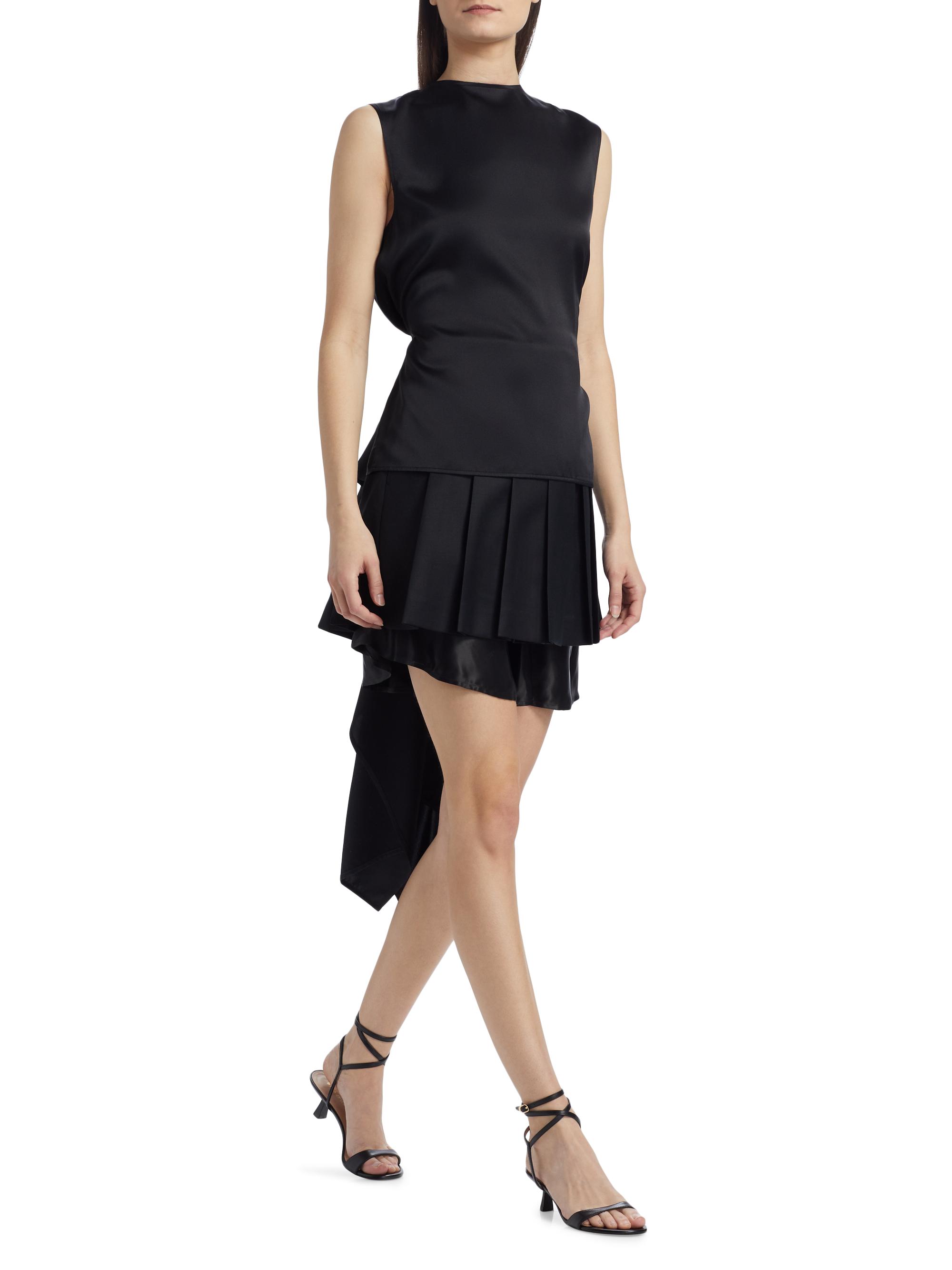 Helmut Lang Draped Silk Charmeuse Scarf Top | Saks Fifth Avenue