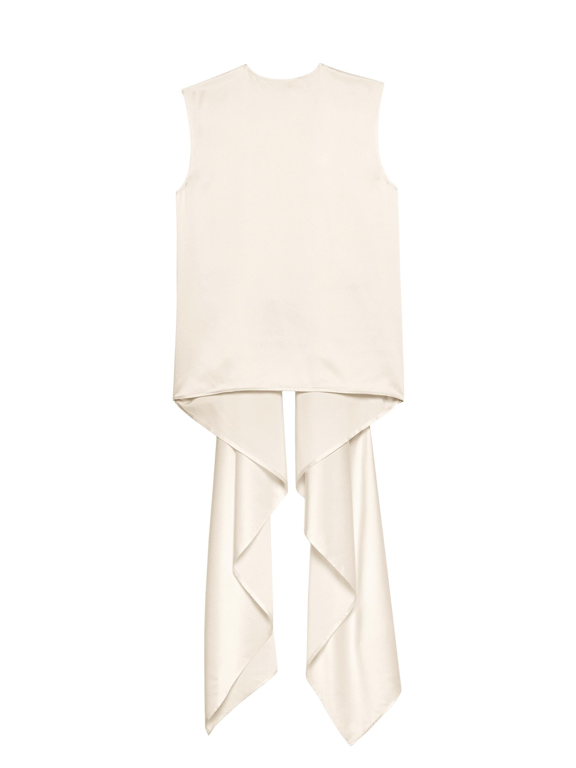 Helmut Lang Women's Draped Silk Charmeuse Scarf Top -
