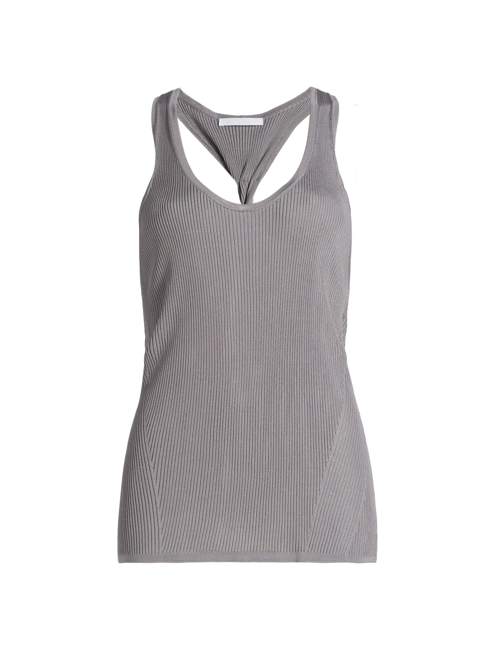 Helmut Lang Rib-Knit Twist-Back Tank | Saks Fifth Avenue
