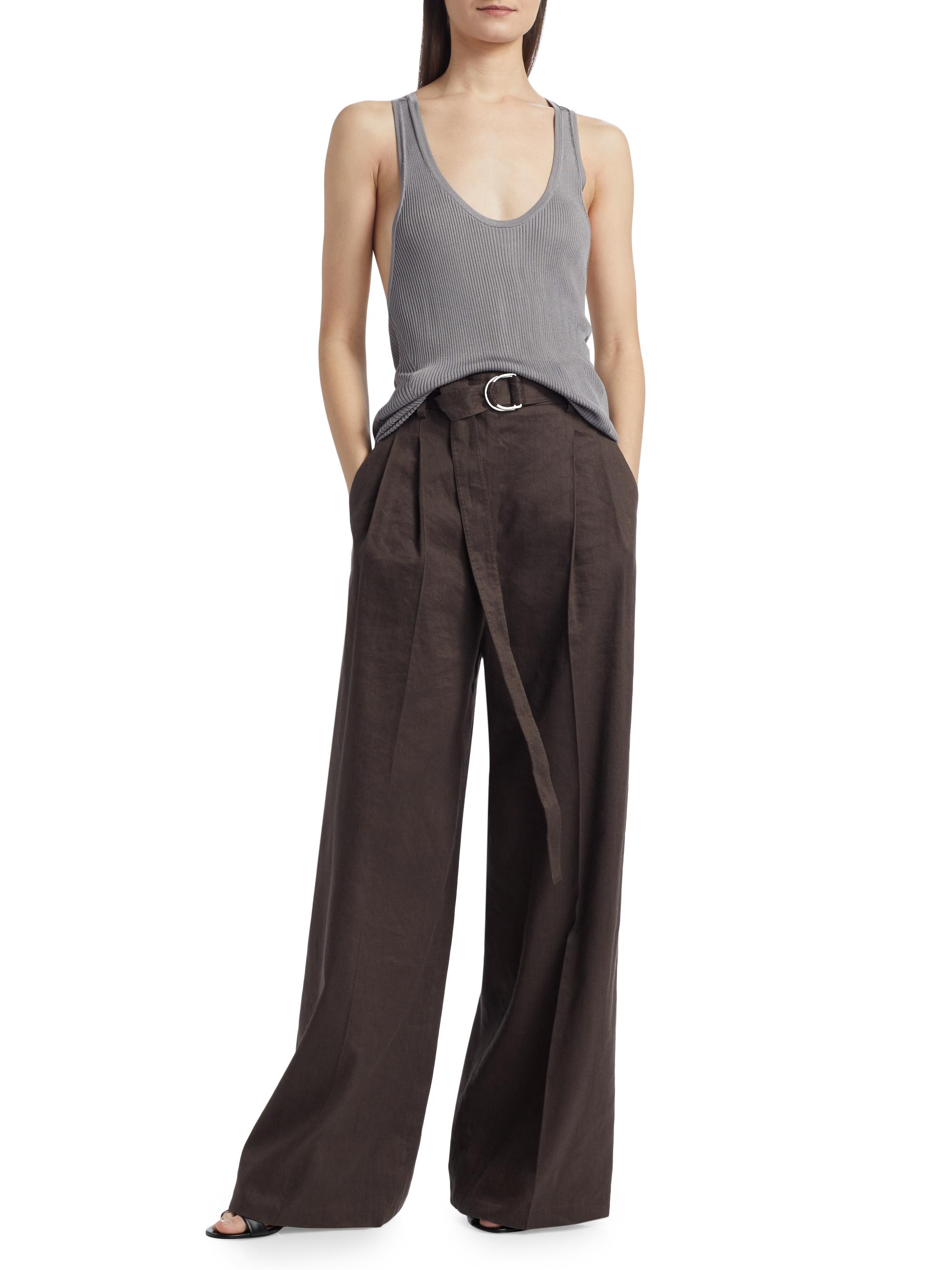 Helmut Lang Rib-Knit Twist-Back Tank | Saks Fifth Avenue
