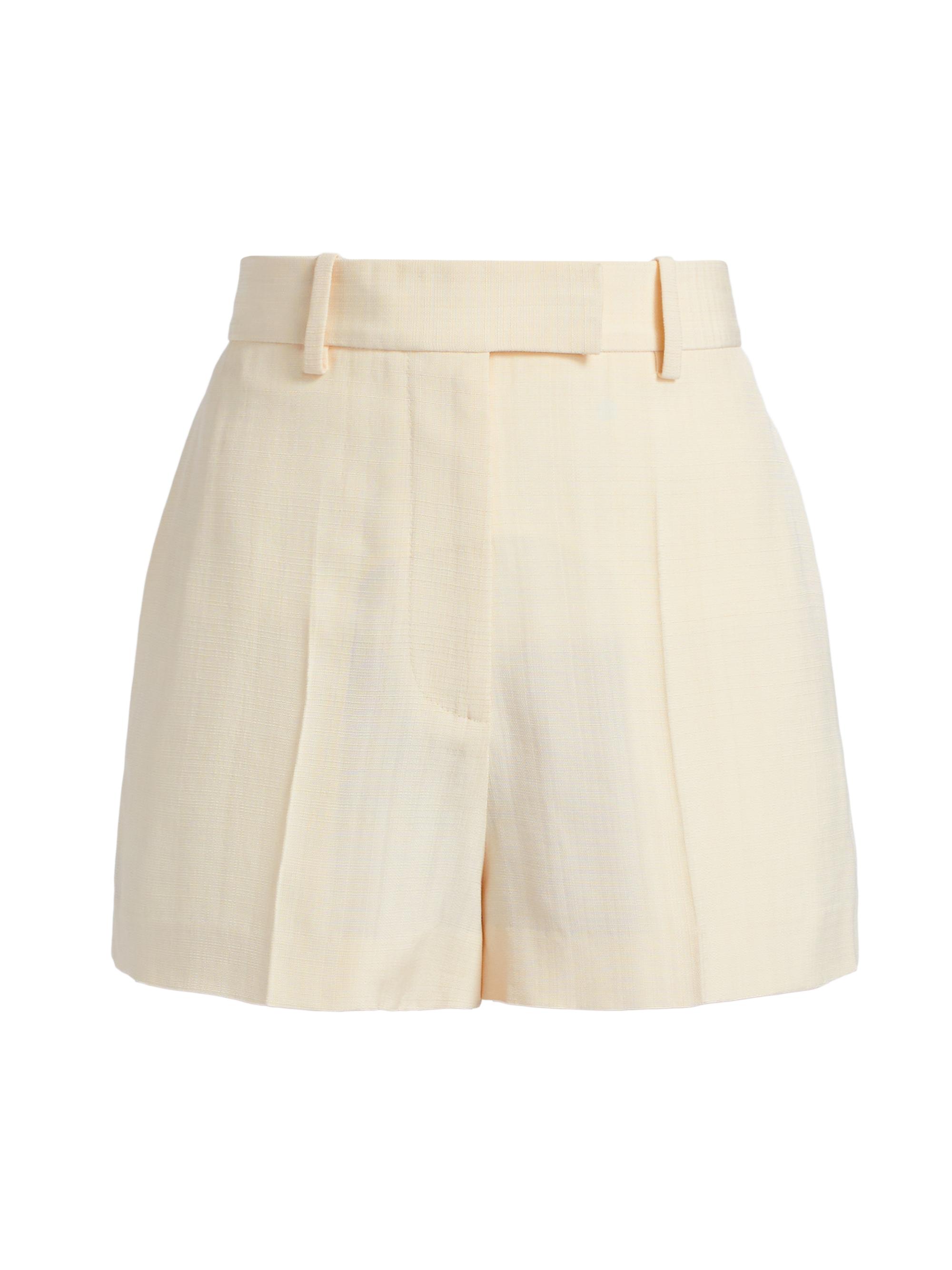 Helmut Lang Women's Tailored Flared Shorts - Antique White